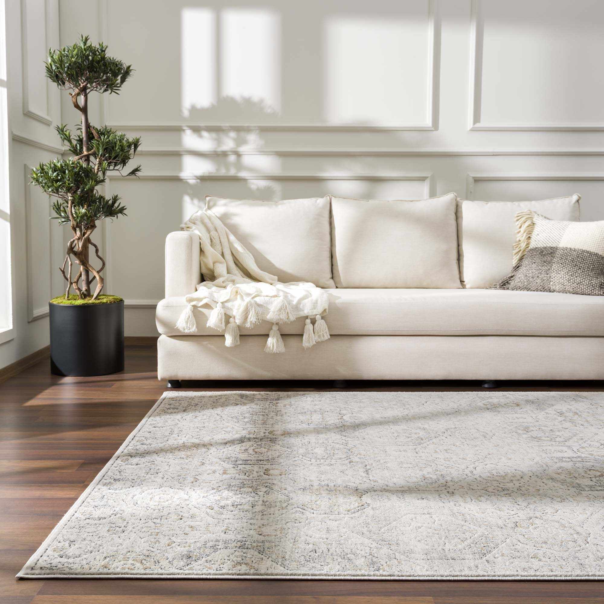 Traditional Overall Design Beige and Brown Medium Pile Area Rug - Image 26