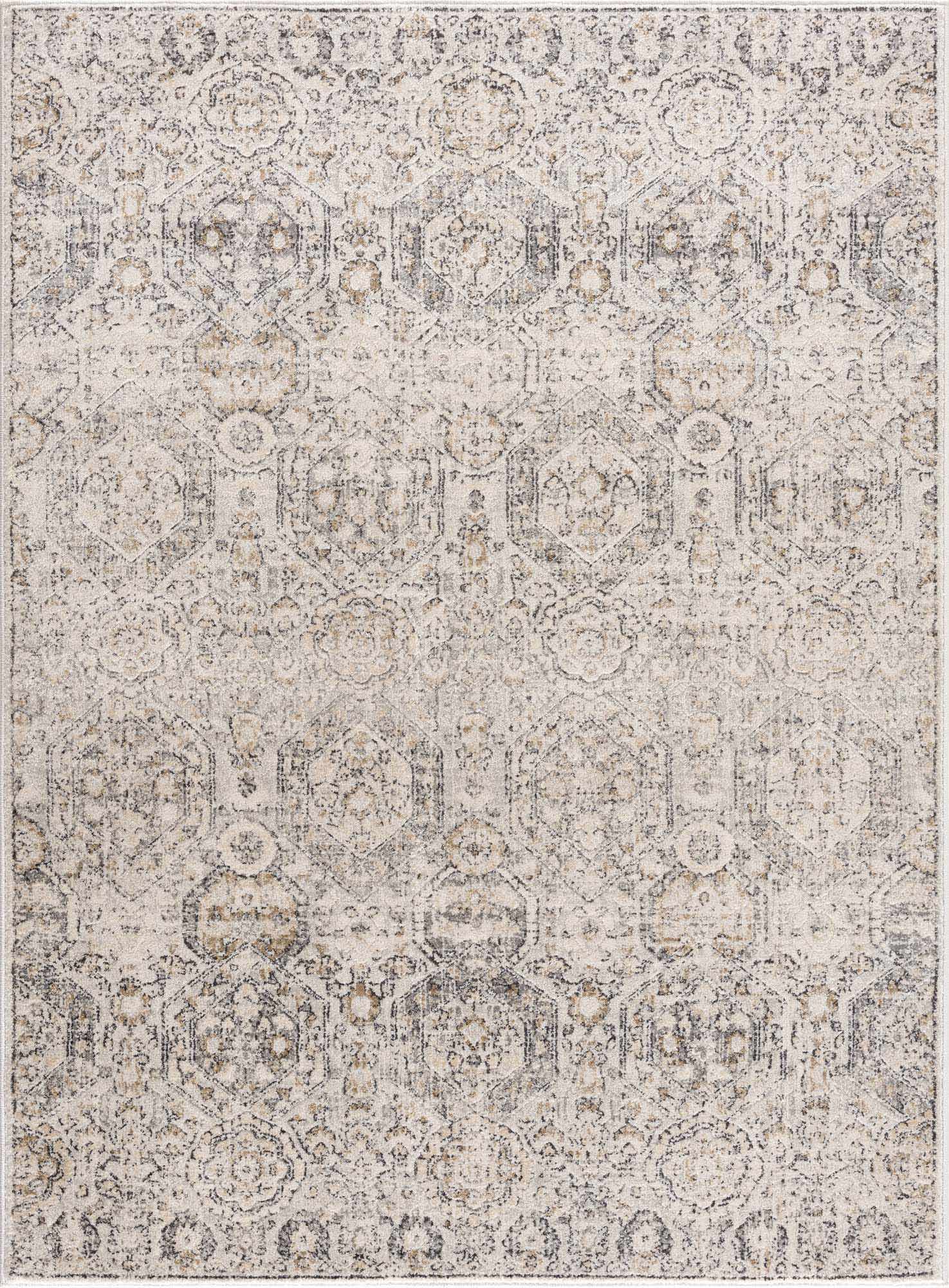 Traditional Overall Design Beige and Brown Medium Pile Area Rug - Image 31