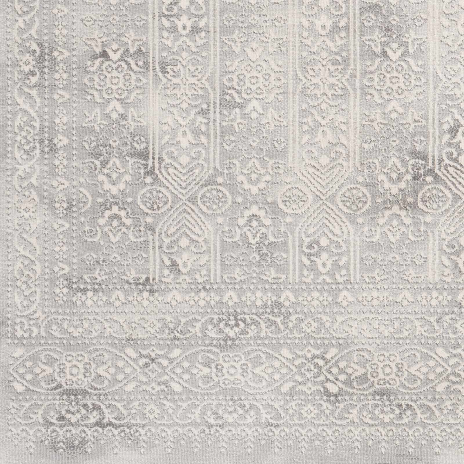 Traditional Transitional Beige and Gray Medium Pile Area Rug - Image 7