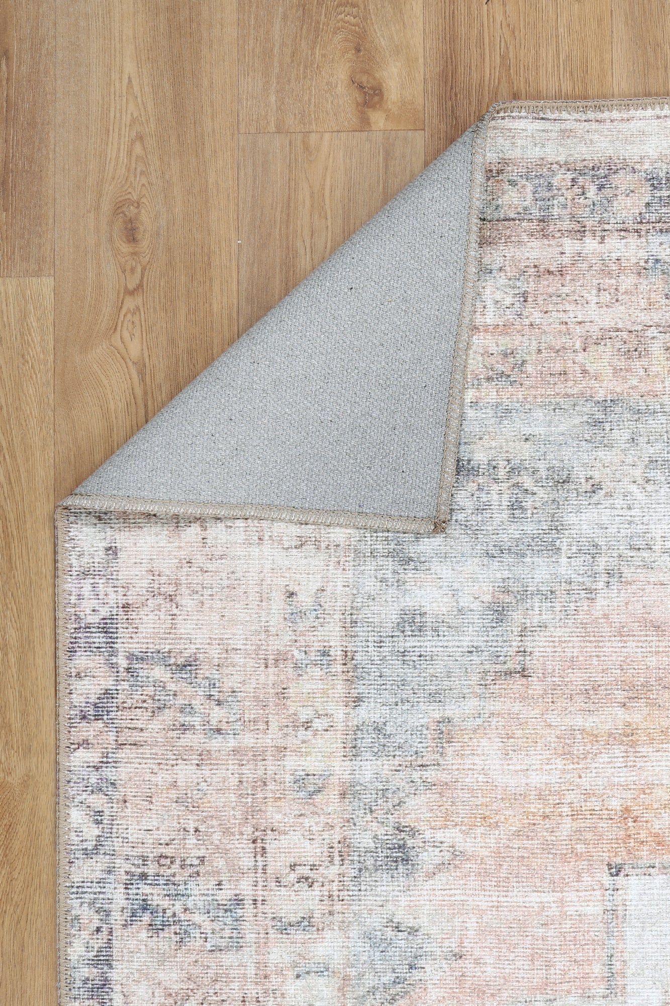 Transitional Beige And Gray Machine Washable Rug - Image 6