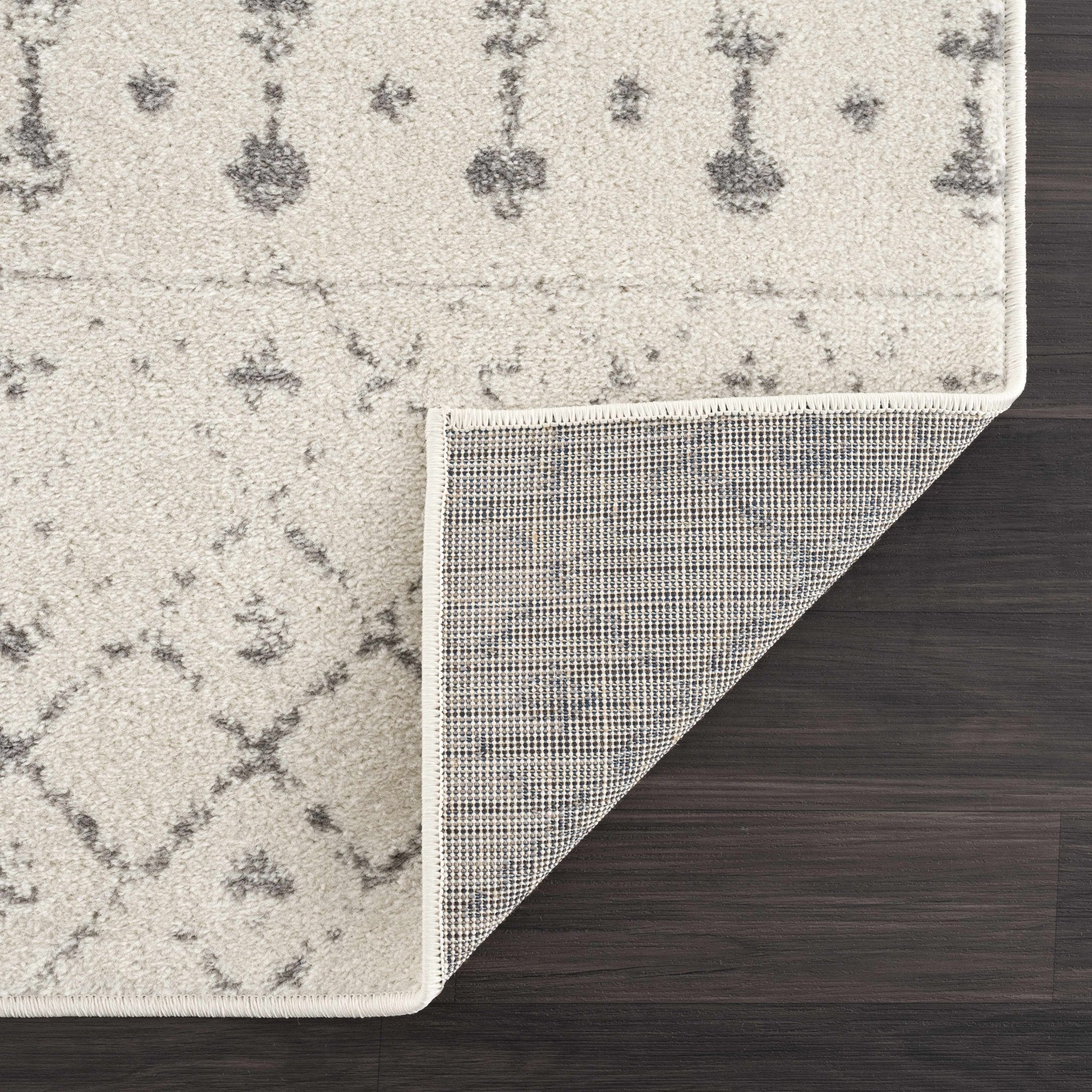 Traditional Beige and Gray low pile Tribal Trellis indoor Area Rug - Image 5