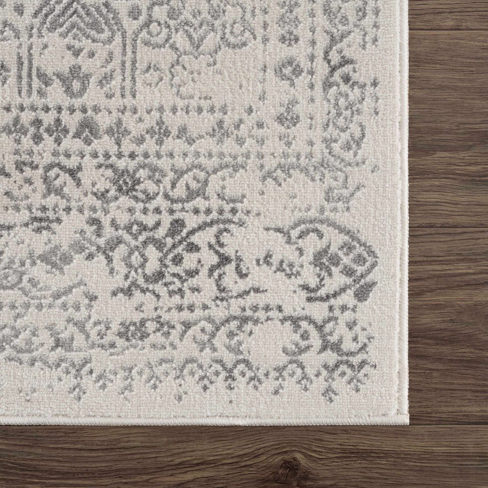 Traditional Beige ang Gray Medium Pile Multi Size Area Rug - Image 14