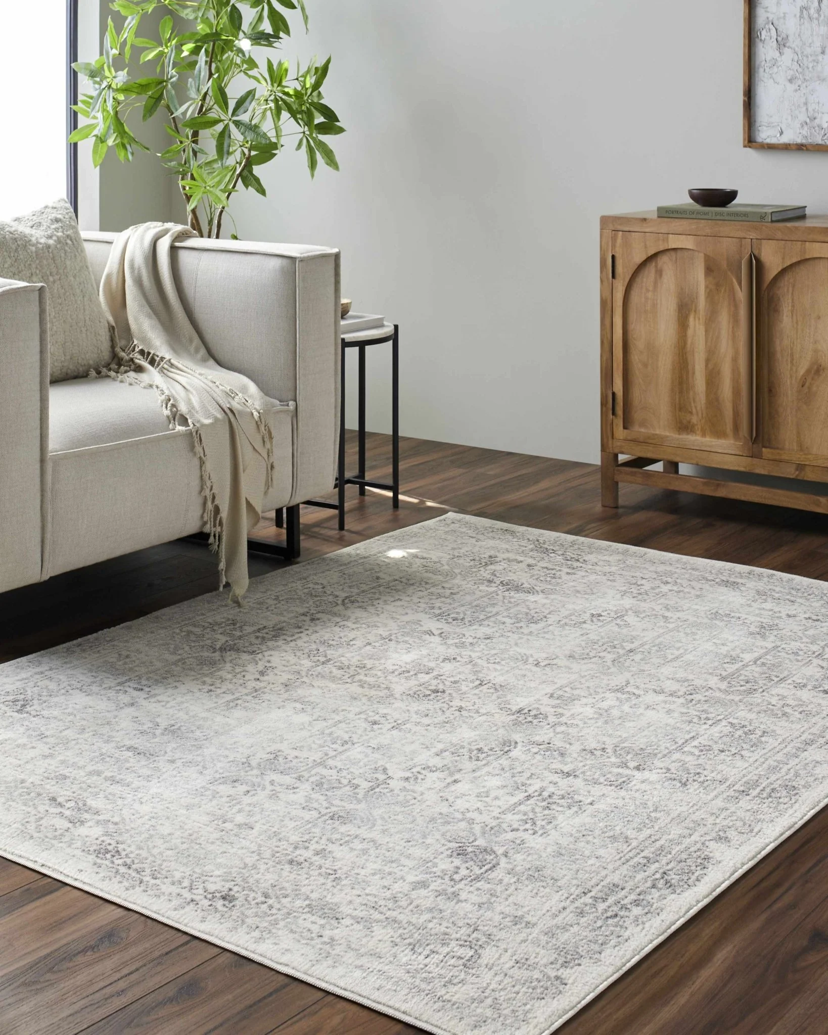 Traditional Beige ang Gray Medium Pile Multi Size Area Rug - Image 22