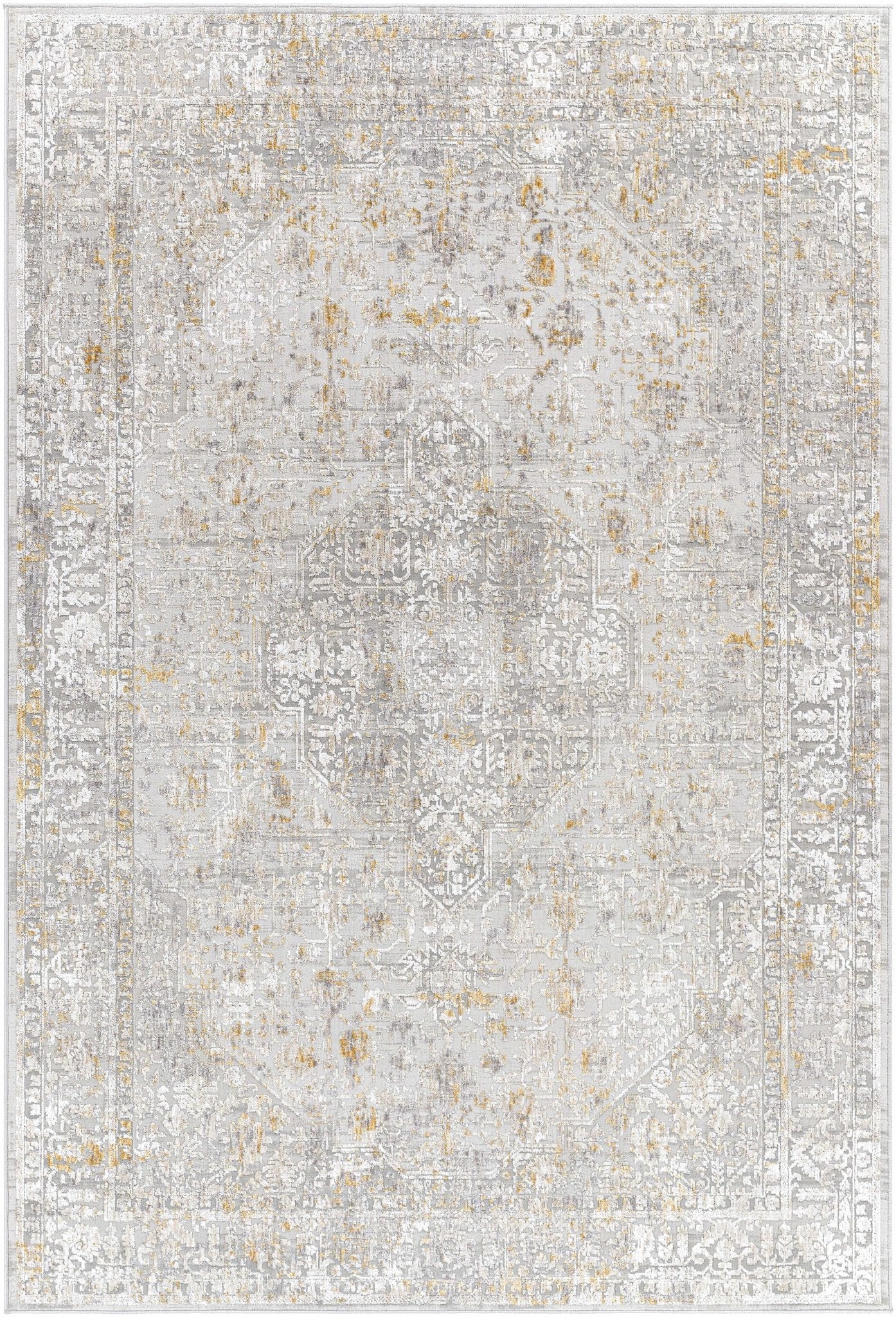 Traditional Beige Machine Woven Area Rug - Image 8
