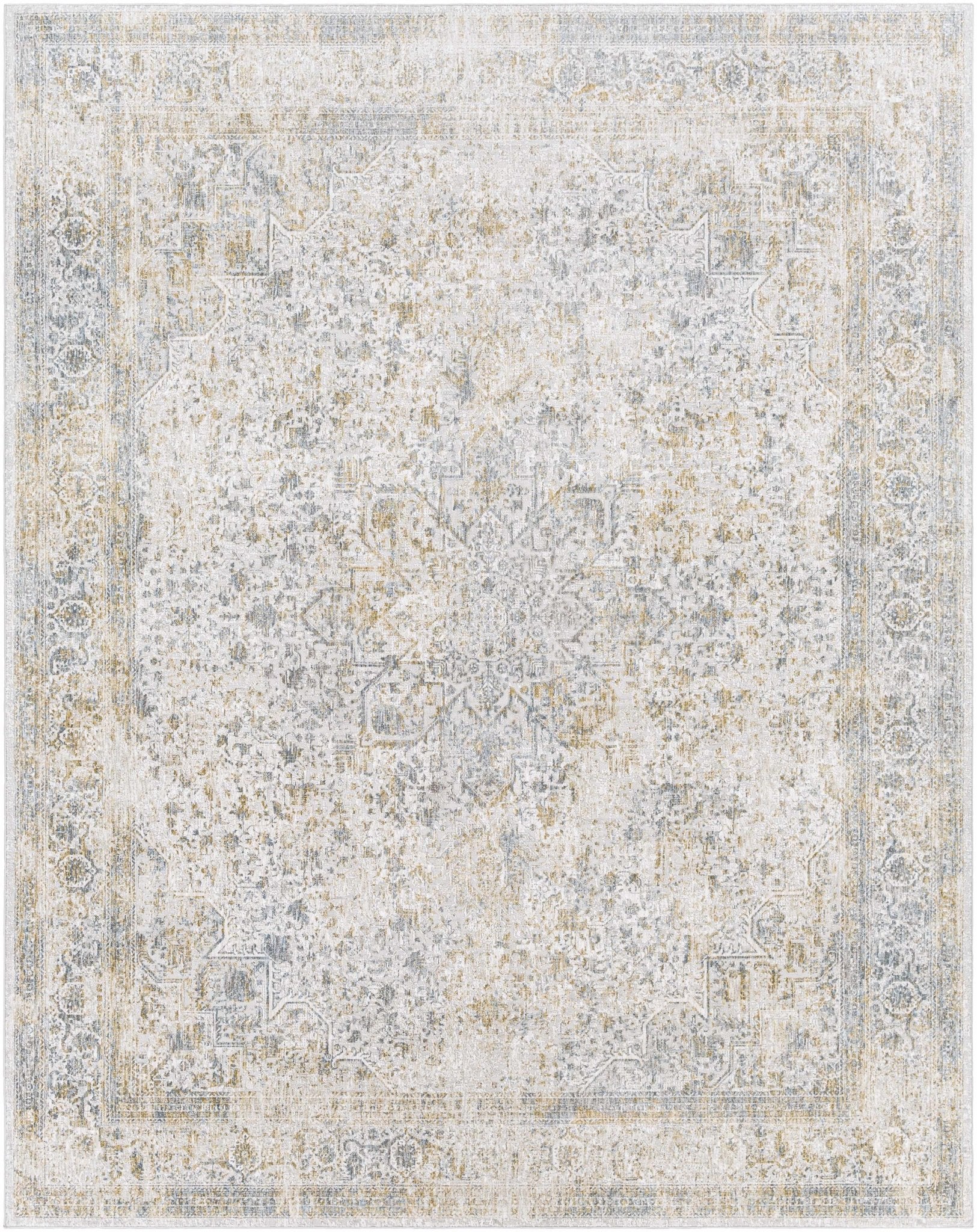 Traditional Beige Machine Woven Area Rug - Image 9