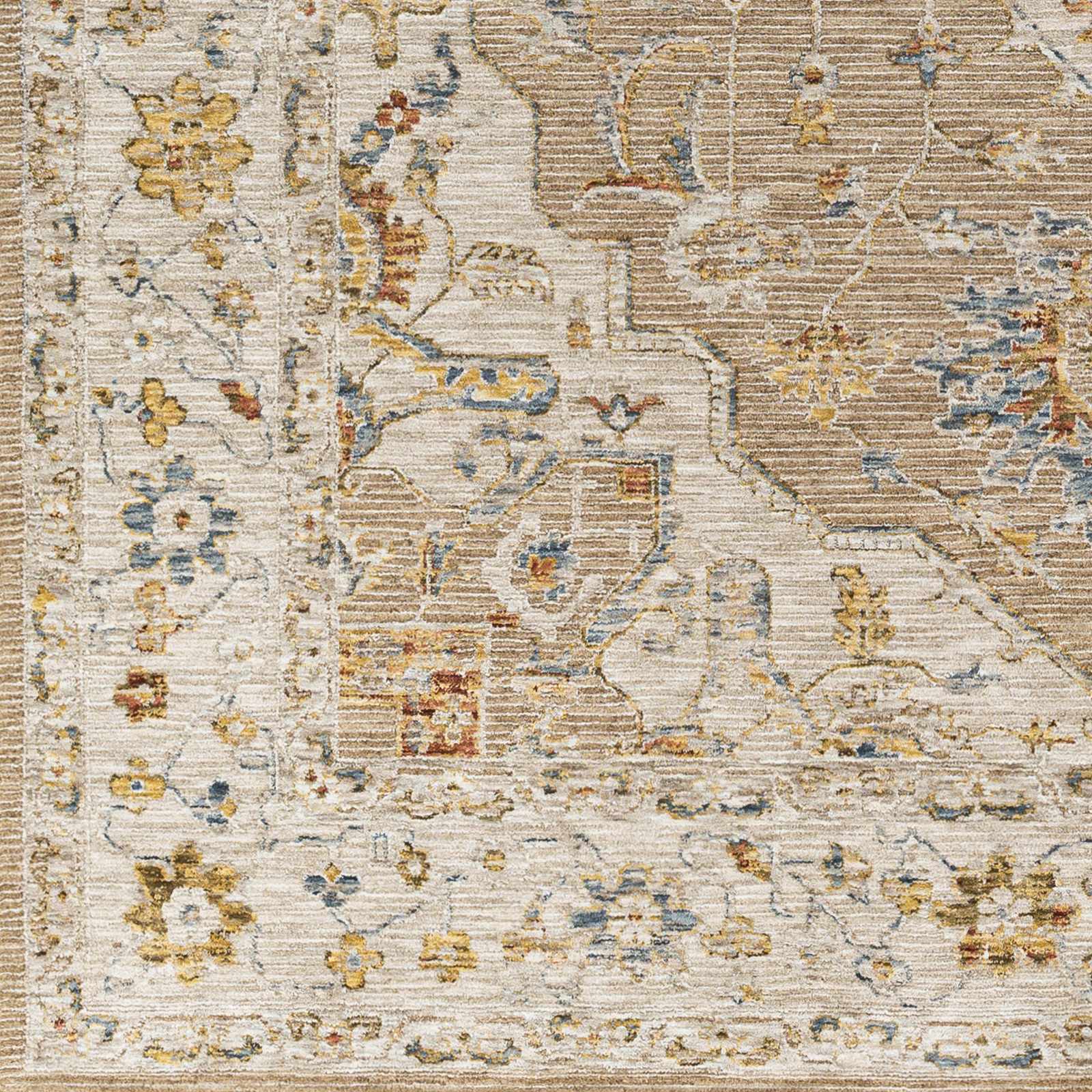 Traditional Beige Oushak Design Rug - Image 2