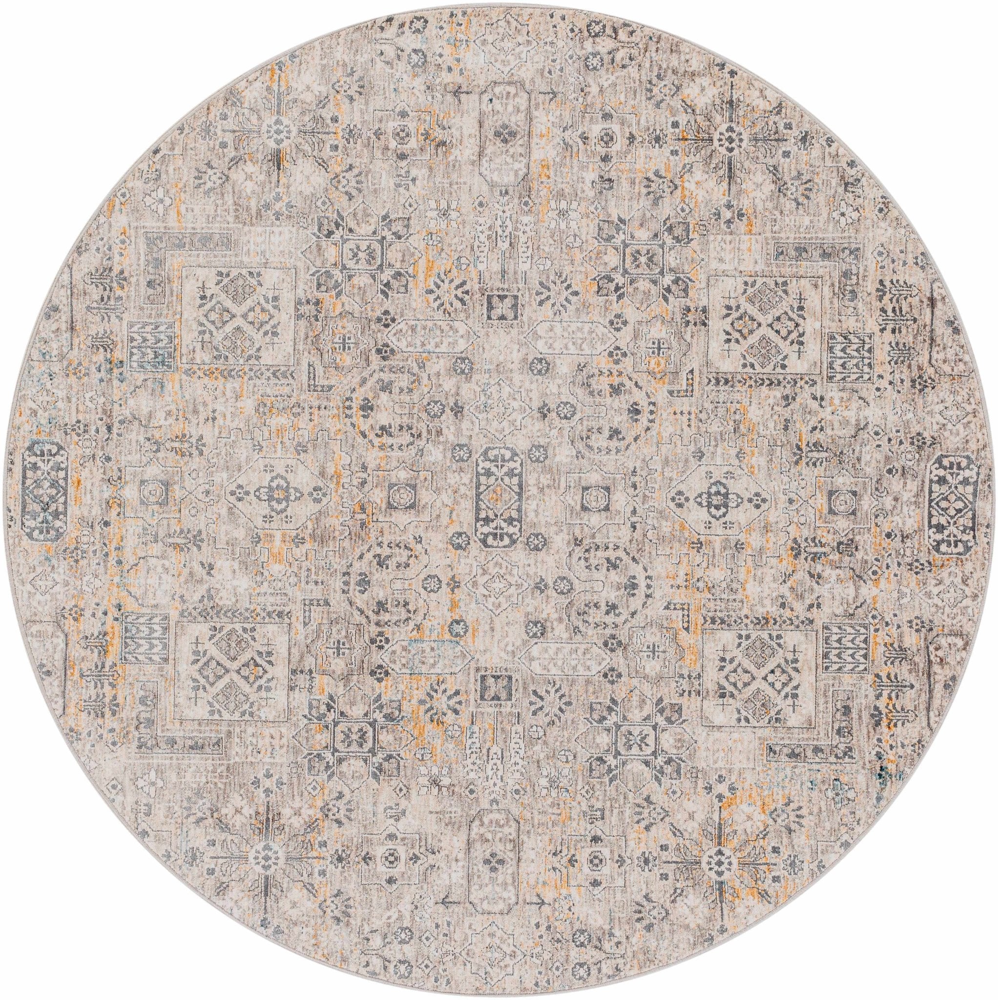 Traditional Camel Machine Woven Rug - Image 10