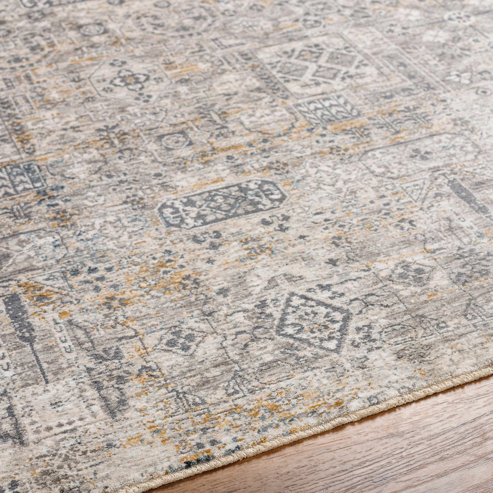 Traditional Camel Machine Woven Rug - Image 17