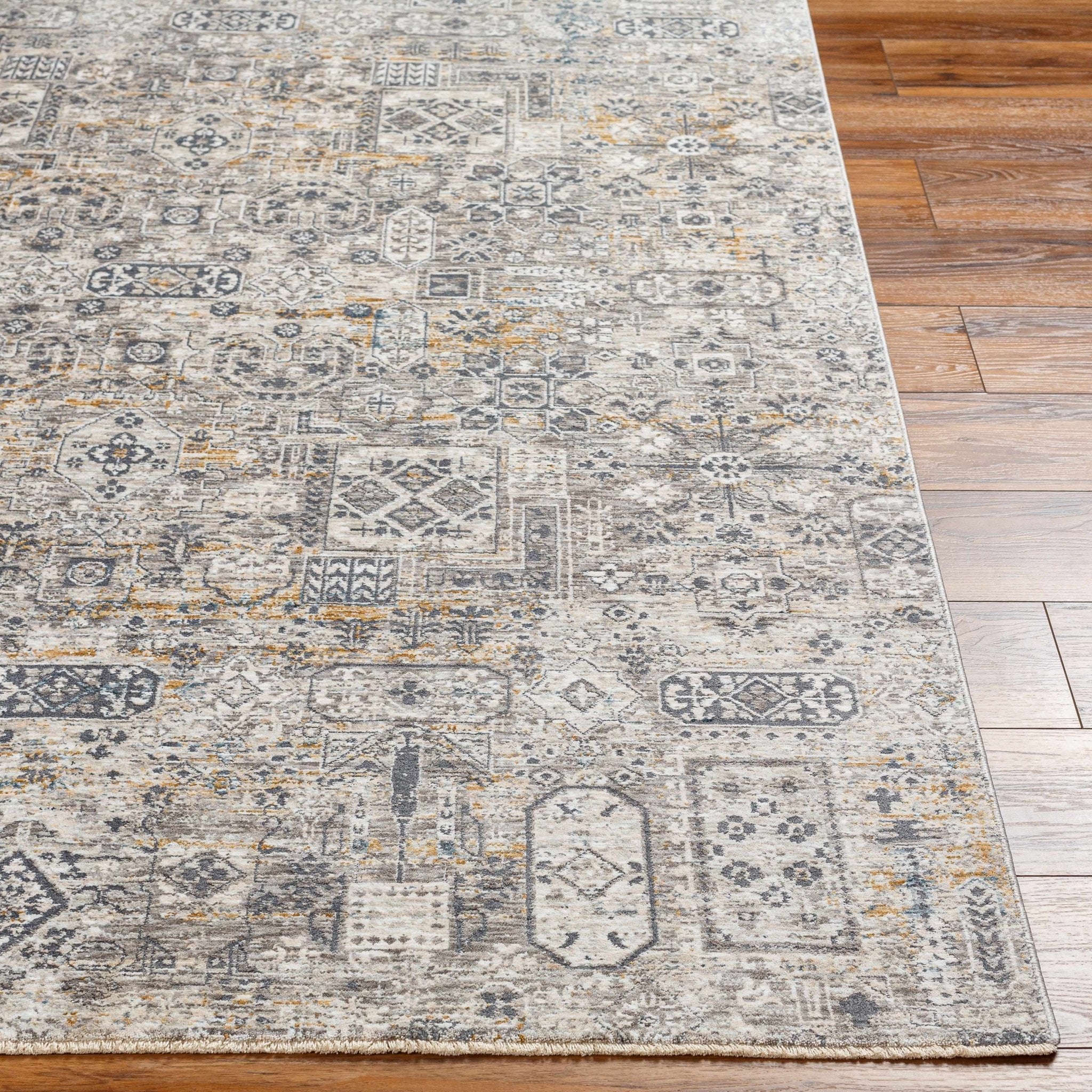 Traditional Camel Machine Woven Rug - Image 5