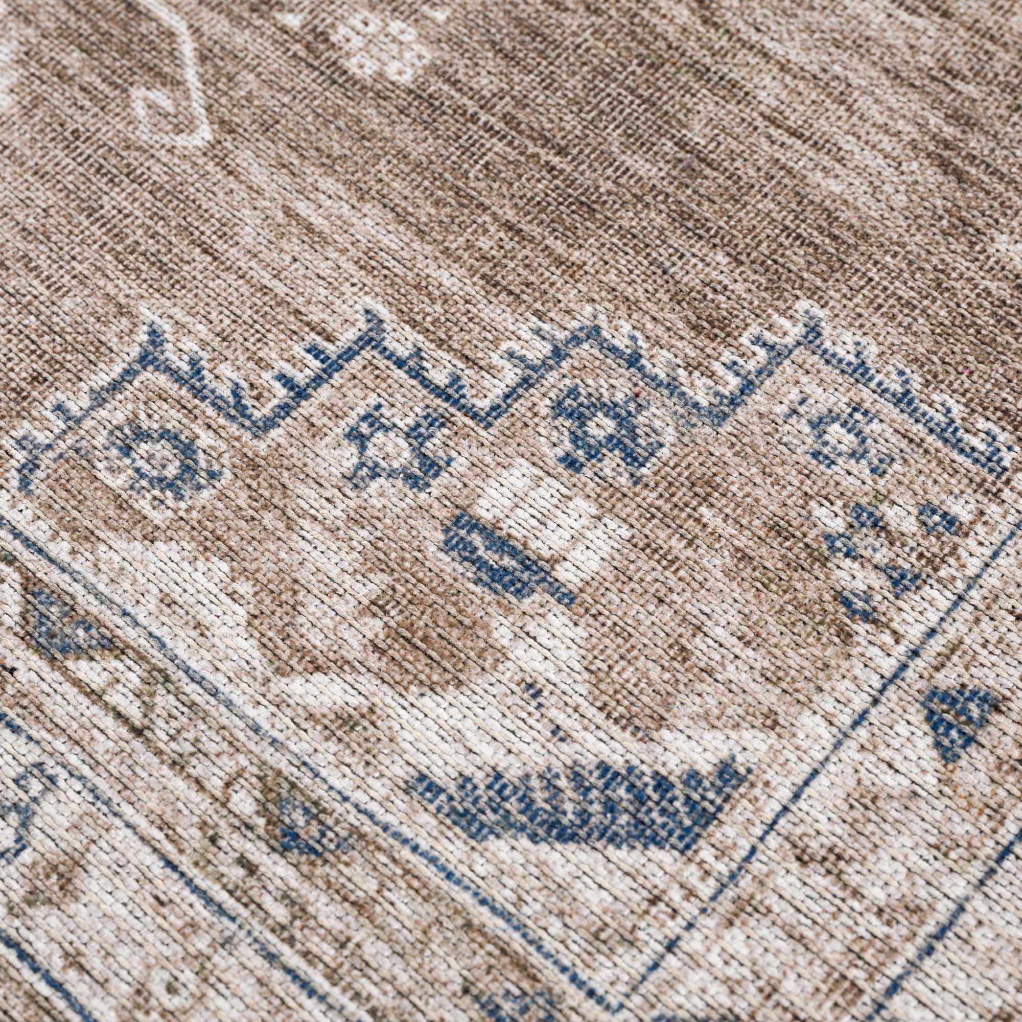 Earthy Turkish Design Dusty Sage And Cream Machine-Washable Rug - Image 21