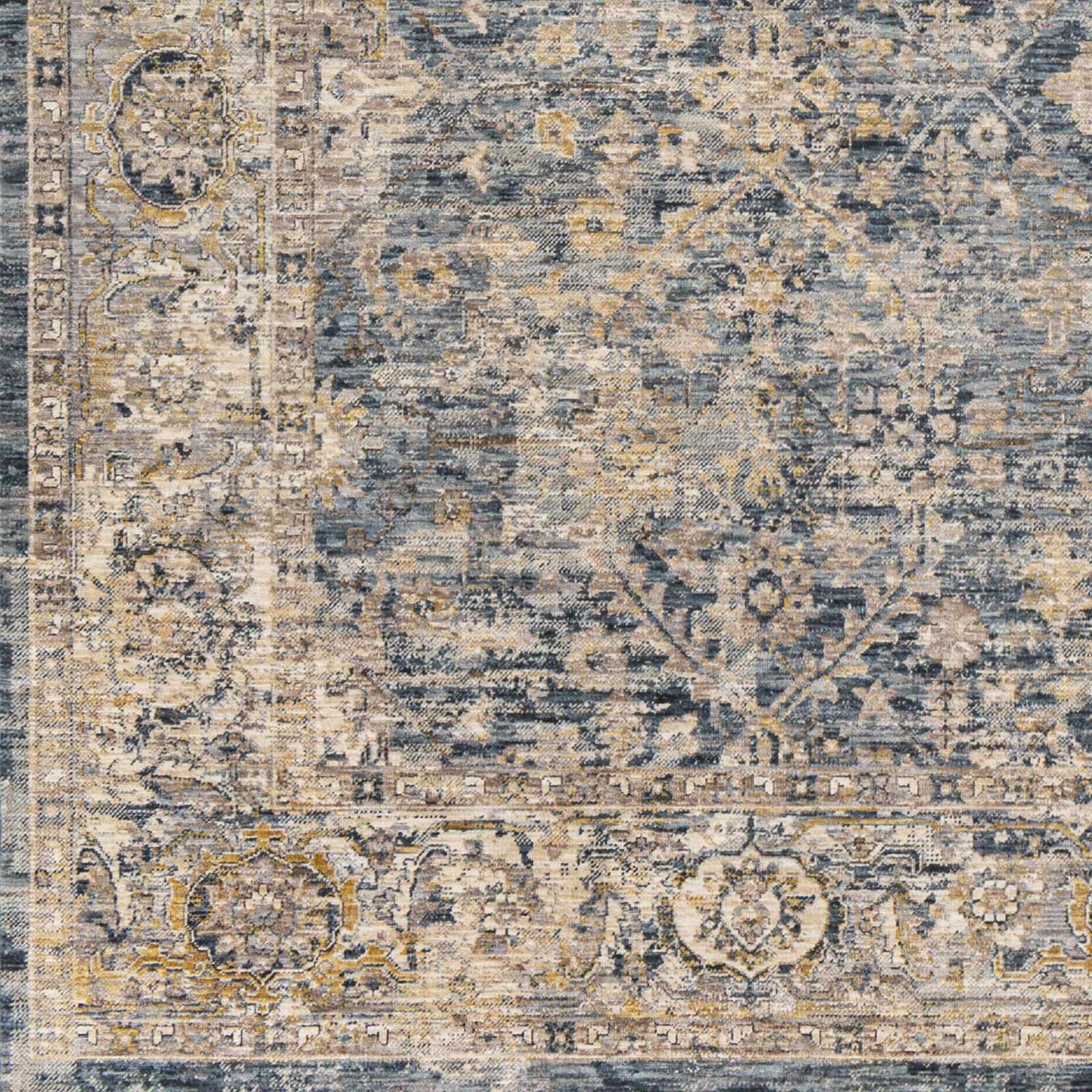 Traditional Blue And Beige Machine Woven Outdoor Area Rug - Image 10