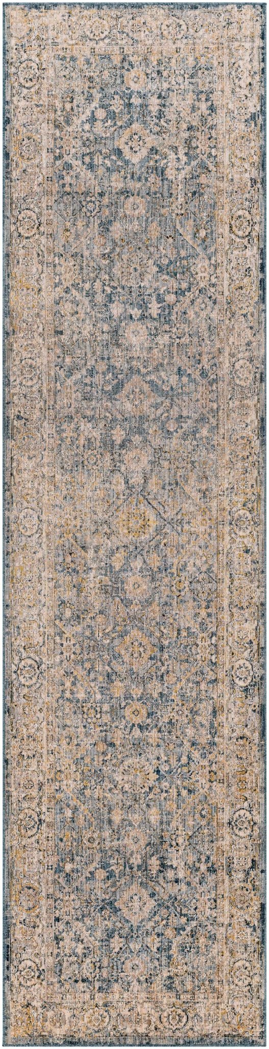 Traditional Blue And Beige Machine Woven Outdoor Area Rug - Image 8