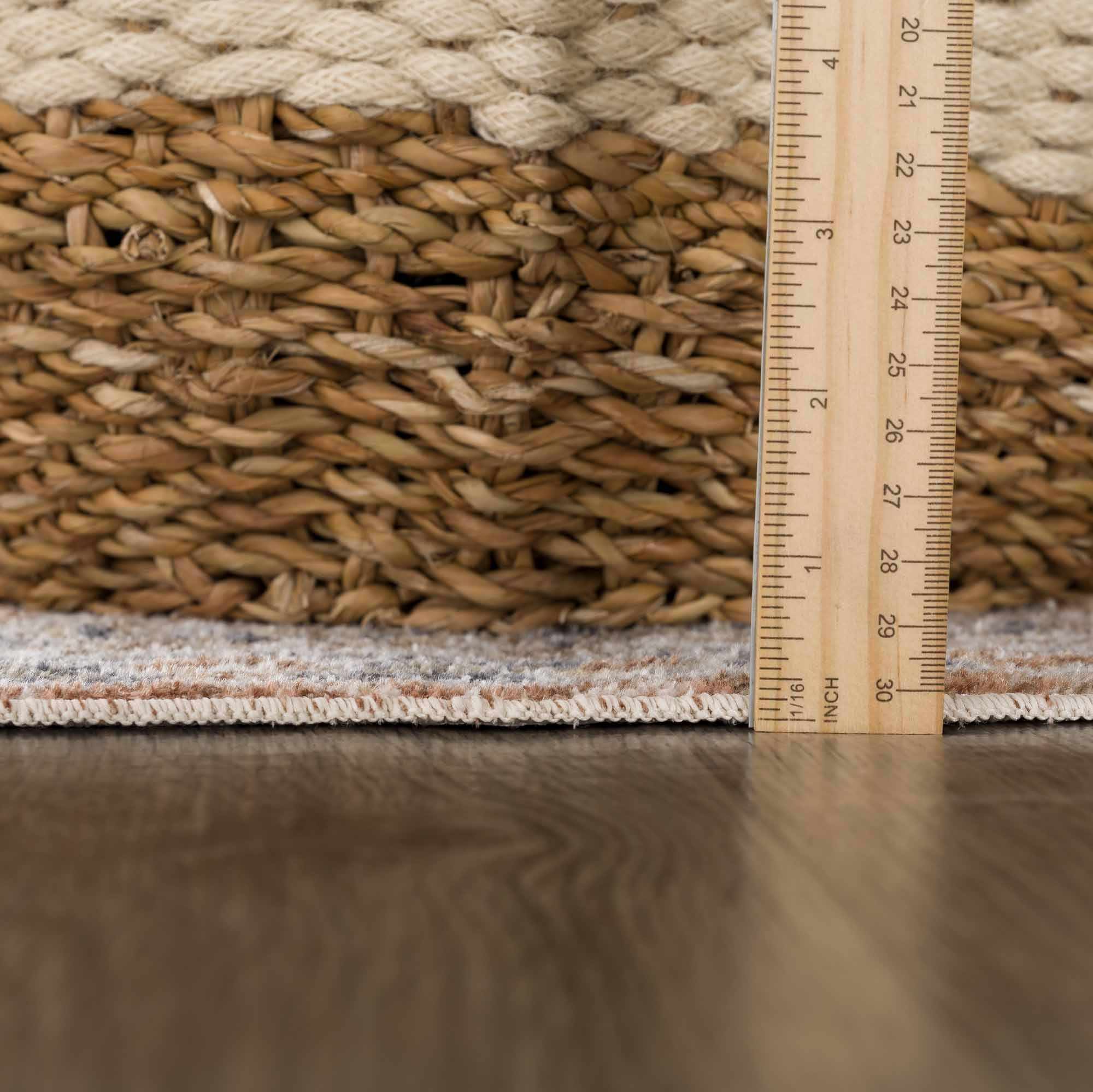 Traditional Camel, Brown and Charcoal Vintage Style Washable Multi Size Turkish Design Rug - Image 8