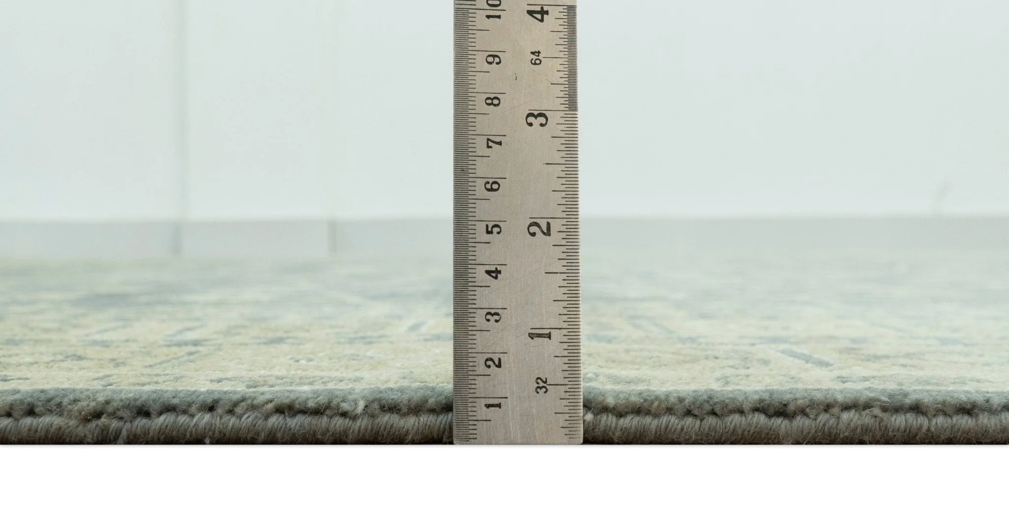 Traditional Design Charcoal And Beige 9x12 Hand Knotted Wool Area Rug - Image 7
