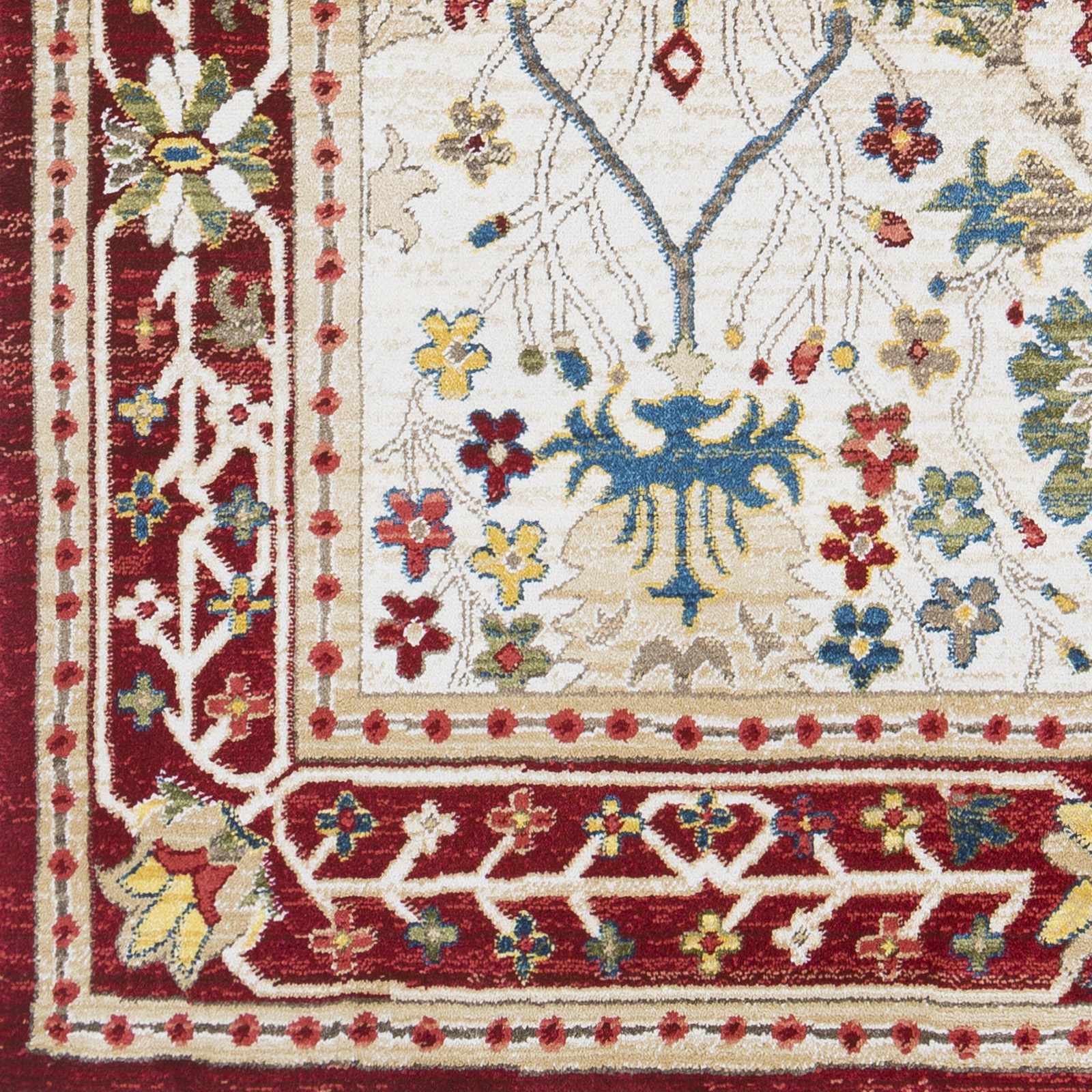 Traditional Floral Ivory, Rust and Beige Oriental Oushak area rug - Image 3