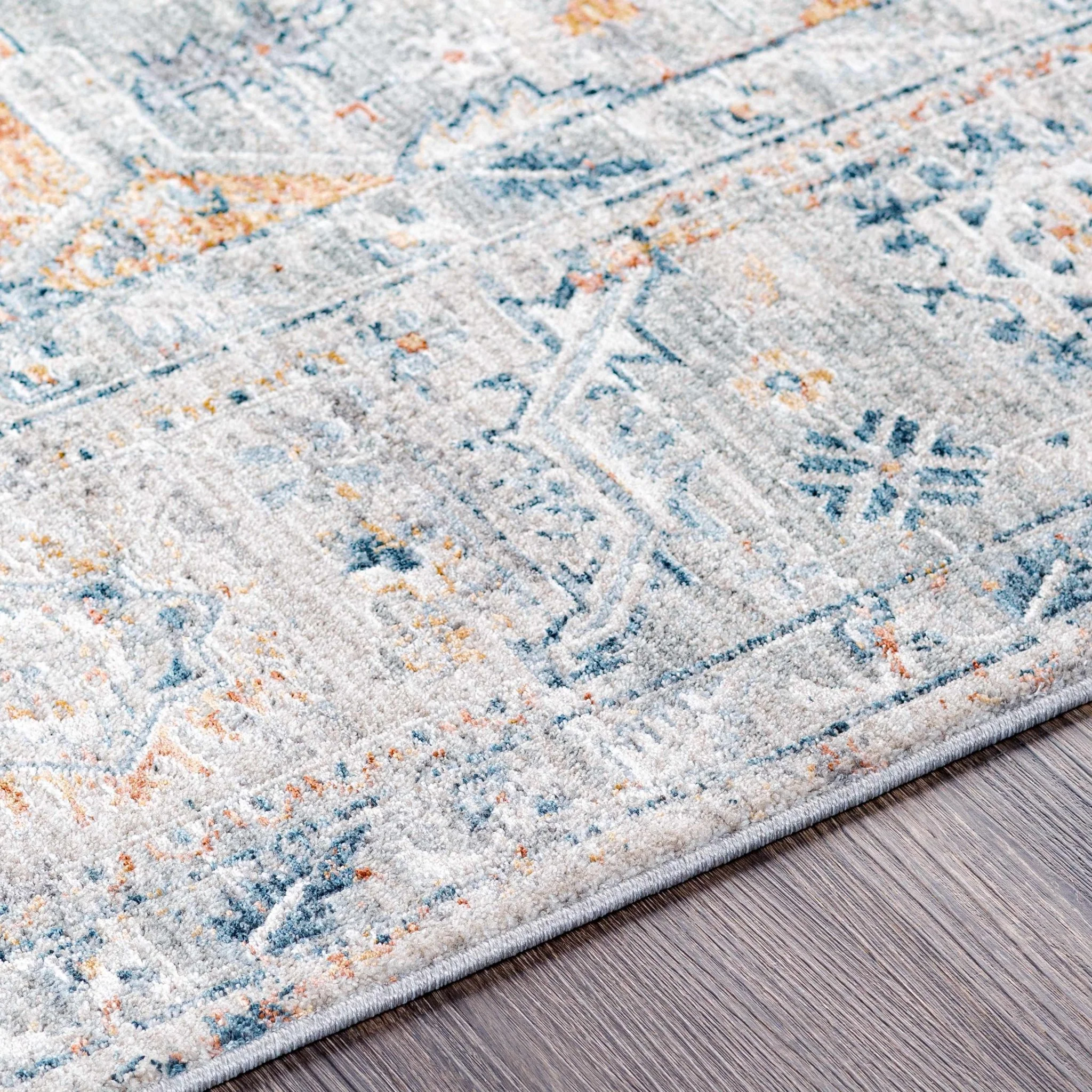 Traditional Gray And Beige Rug - Image 11
