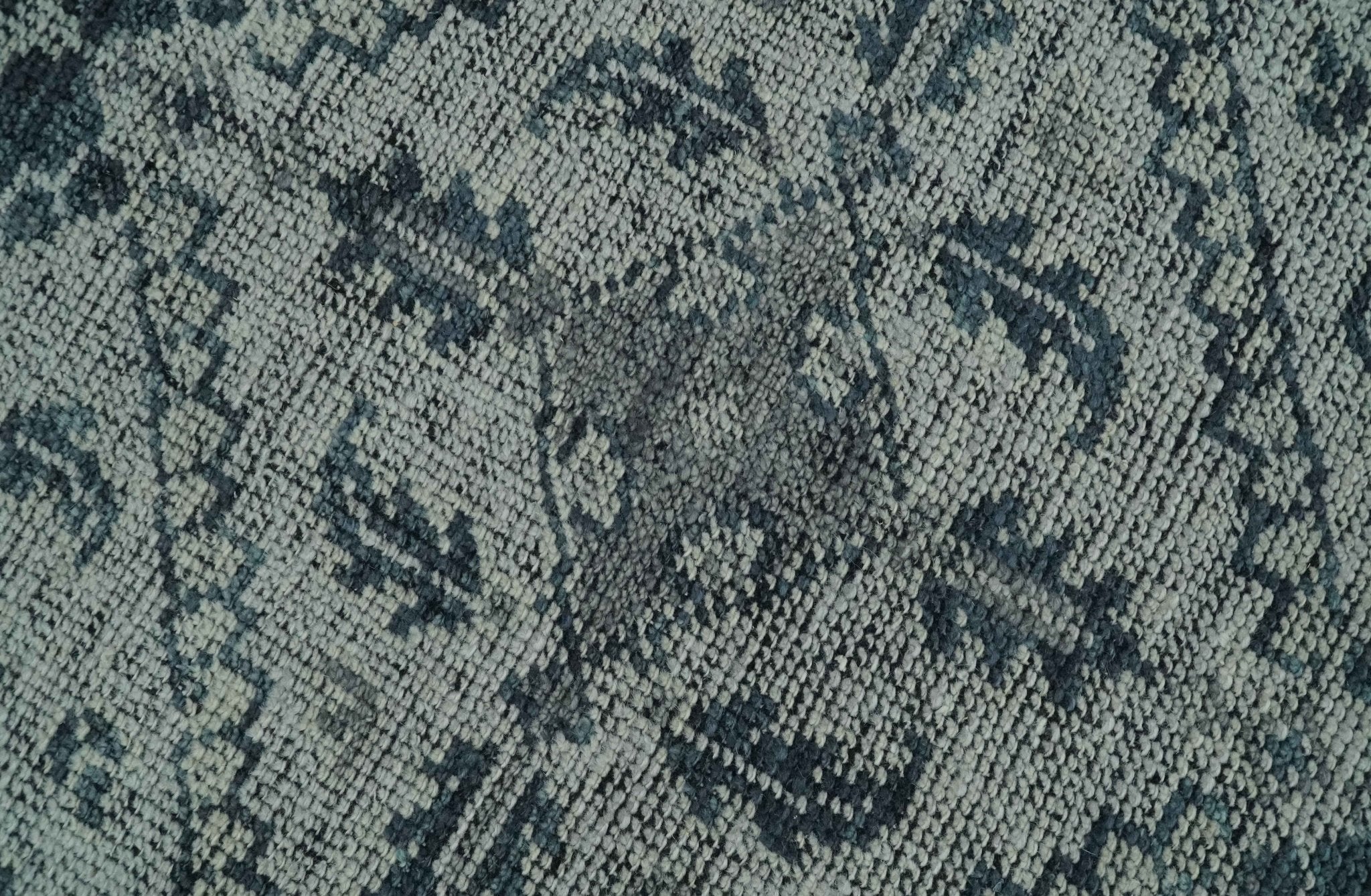 Vintage Style Distressed Traditional Hand Knotted Serapi Silver and Gray Multi Size Area Rug - Image 9