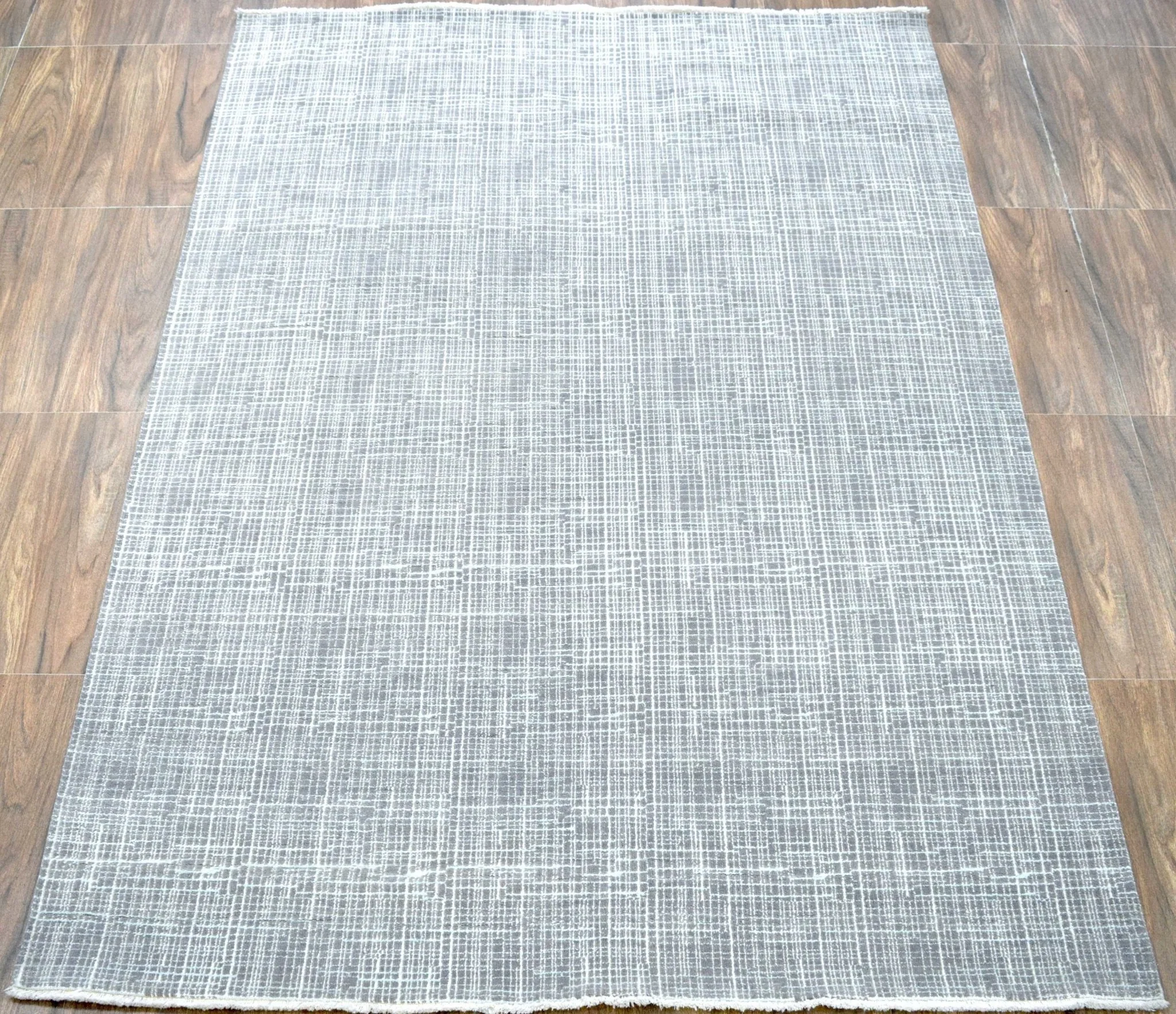 Traditional Handmade Wool & Viscose 5x8 Area Rug | TRD136658 - Image 6