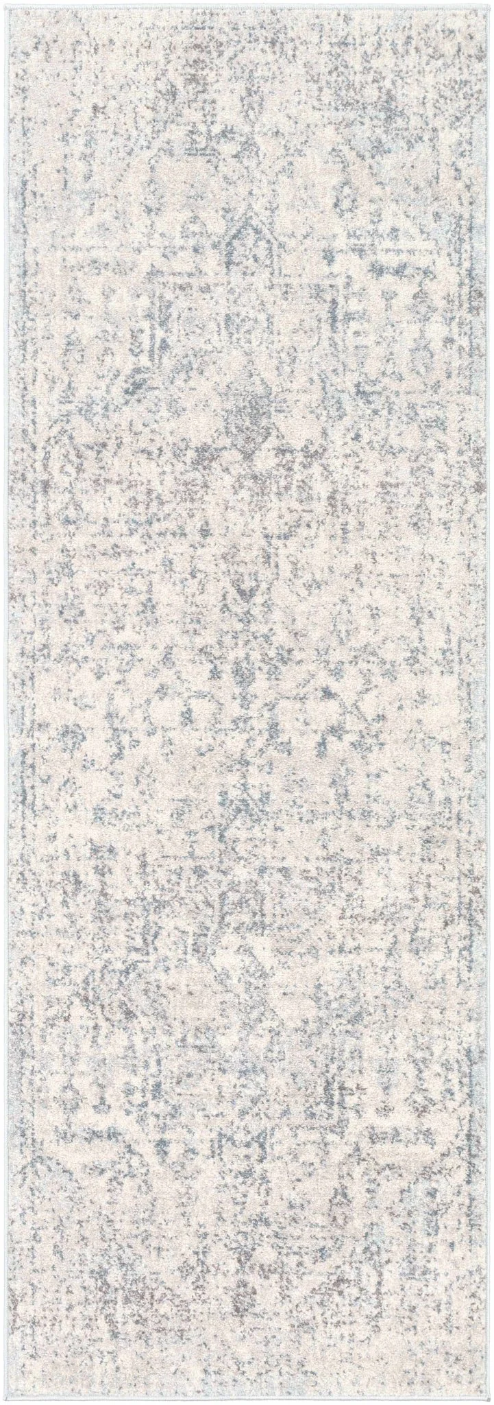 Traditional Heriz Design Beige, Blue and Brown Medium Pile Area Rug - Image 15