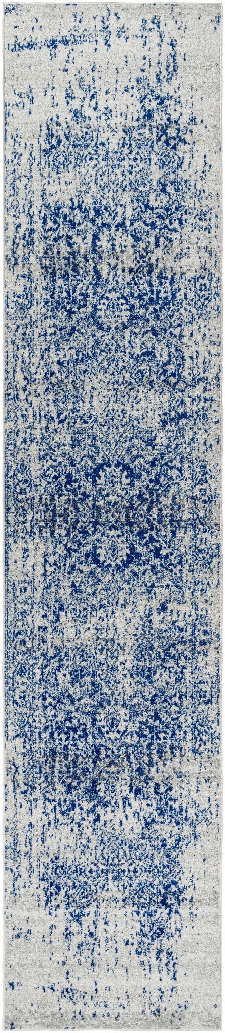 Transitional Heriz Design  Blue and Beige Medallion Area Rug - Image 31