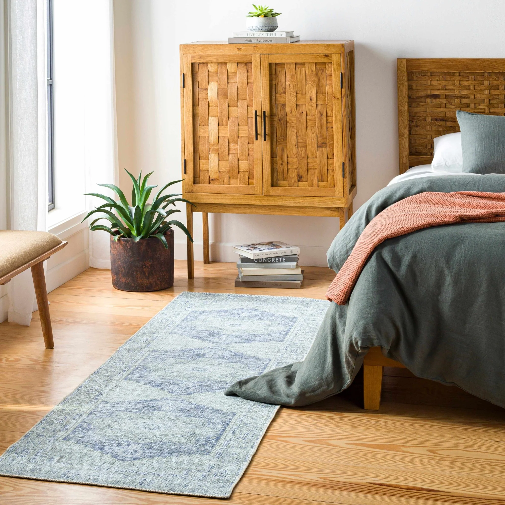 Traditional Design Brown, Violet and Beige Low pile Multi Size Area Rug - Image 15