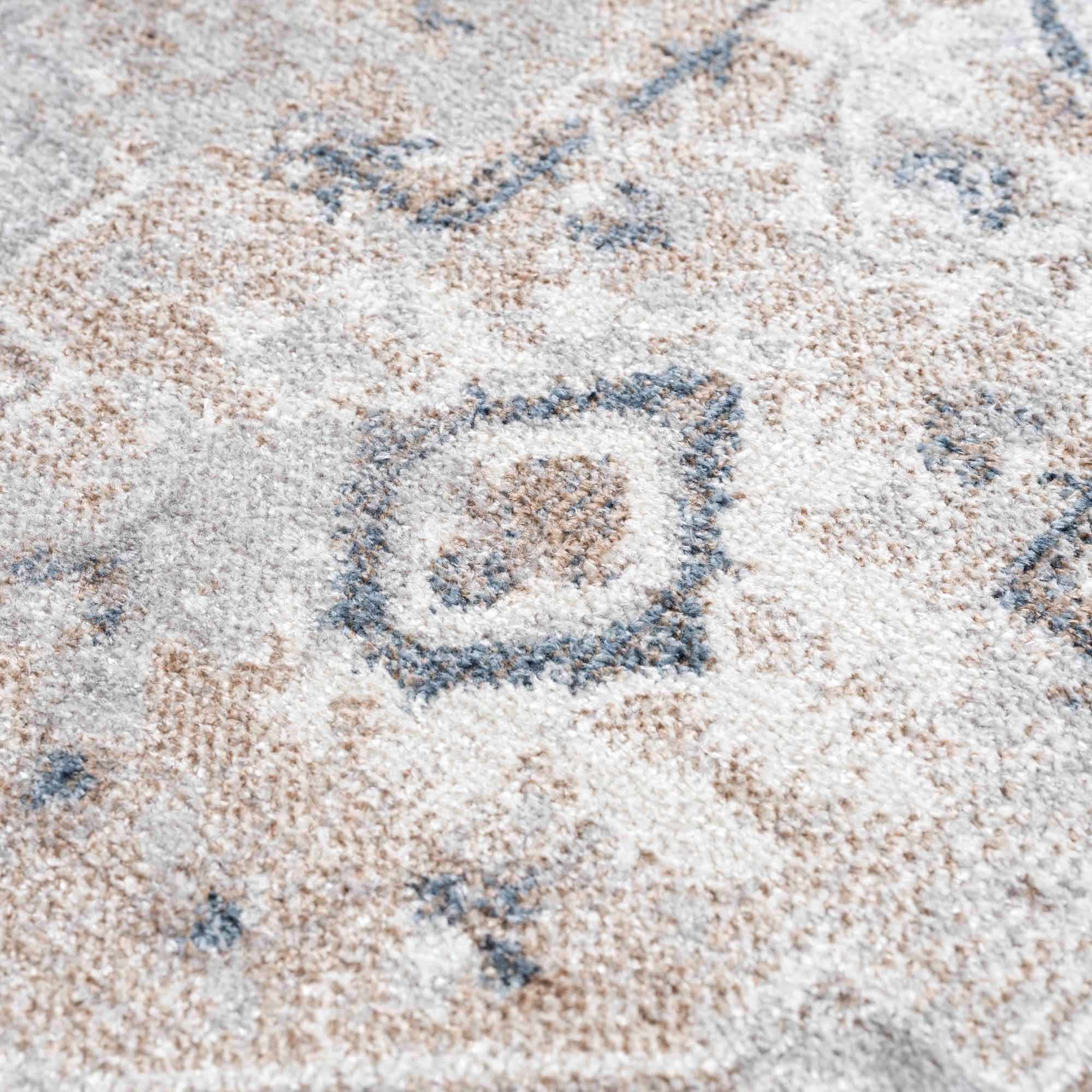 Traditional Design Peach, Ivory, Silver and Charcoal Machine Washable Multi size Rug - Image 12