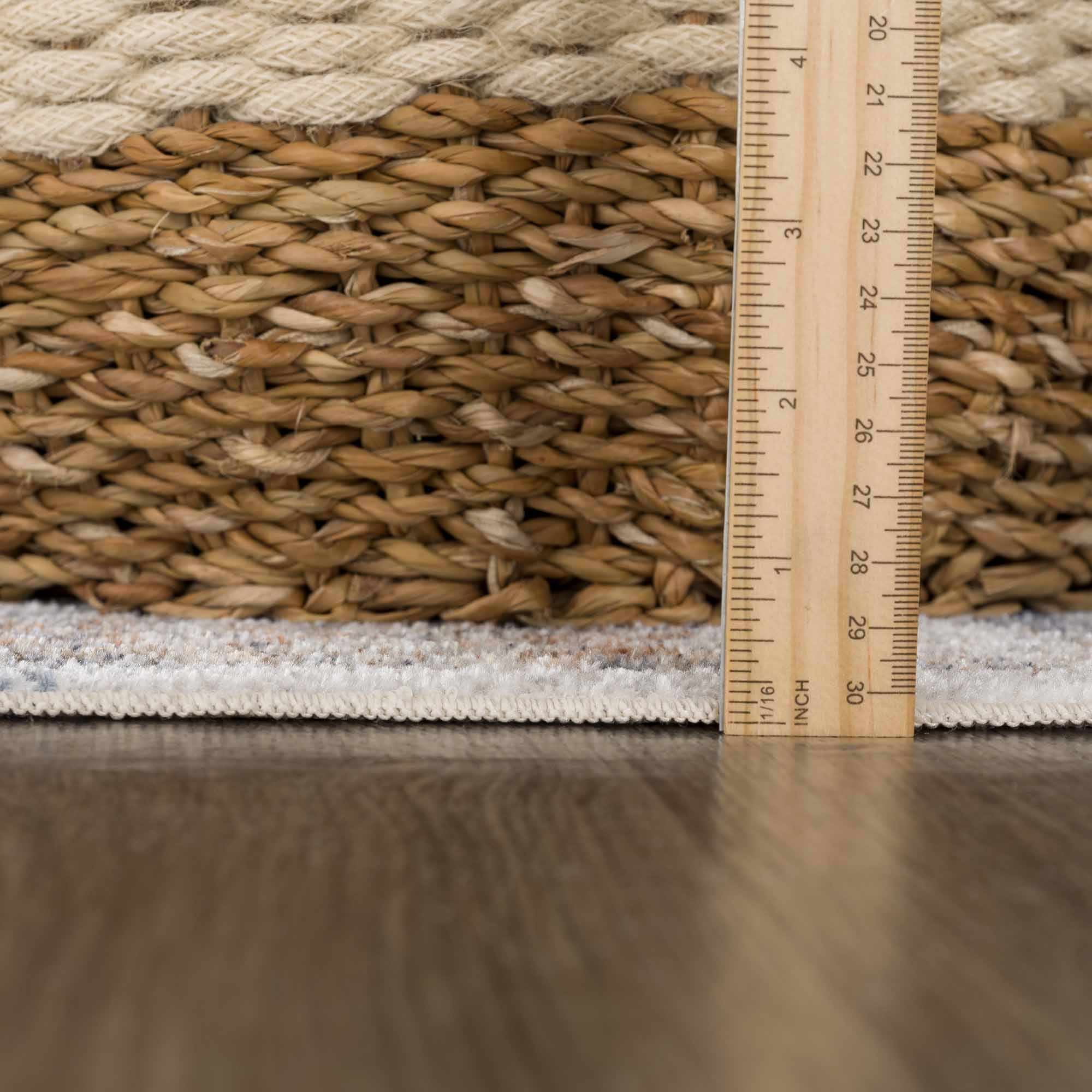 Traditional Ivory, Charcoal and Camel Vintage Style Machine Washable Area Rug - Image 15