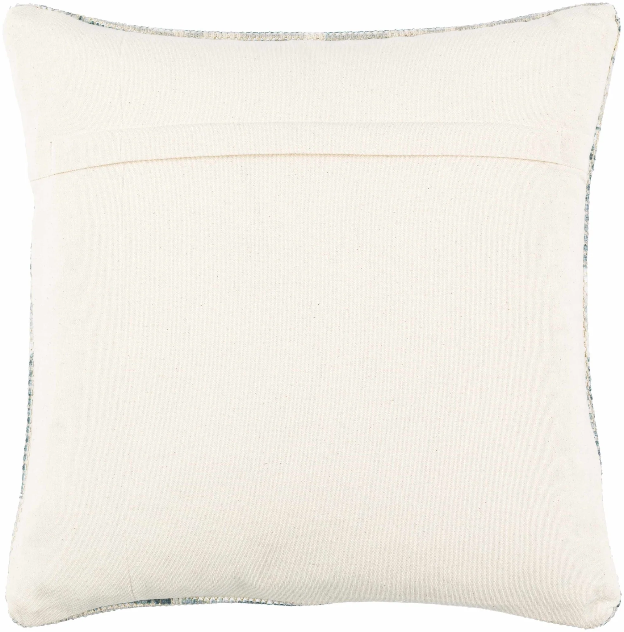 Hand Woven Traditional Medallion Blue and Teal Square Throw Pillow - Image 9