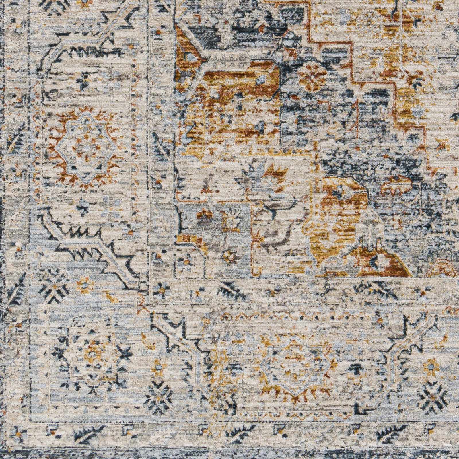 Traditional Medallion Design Beige And Brown Rug - Image 4
