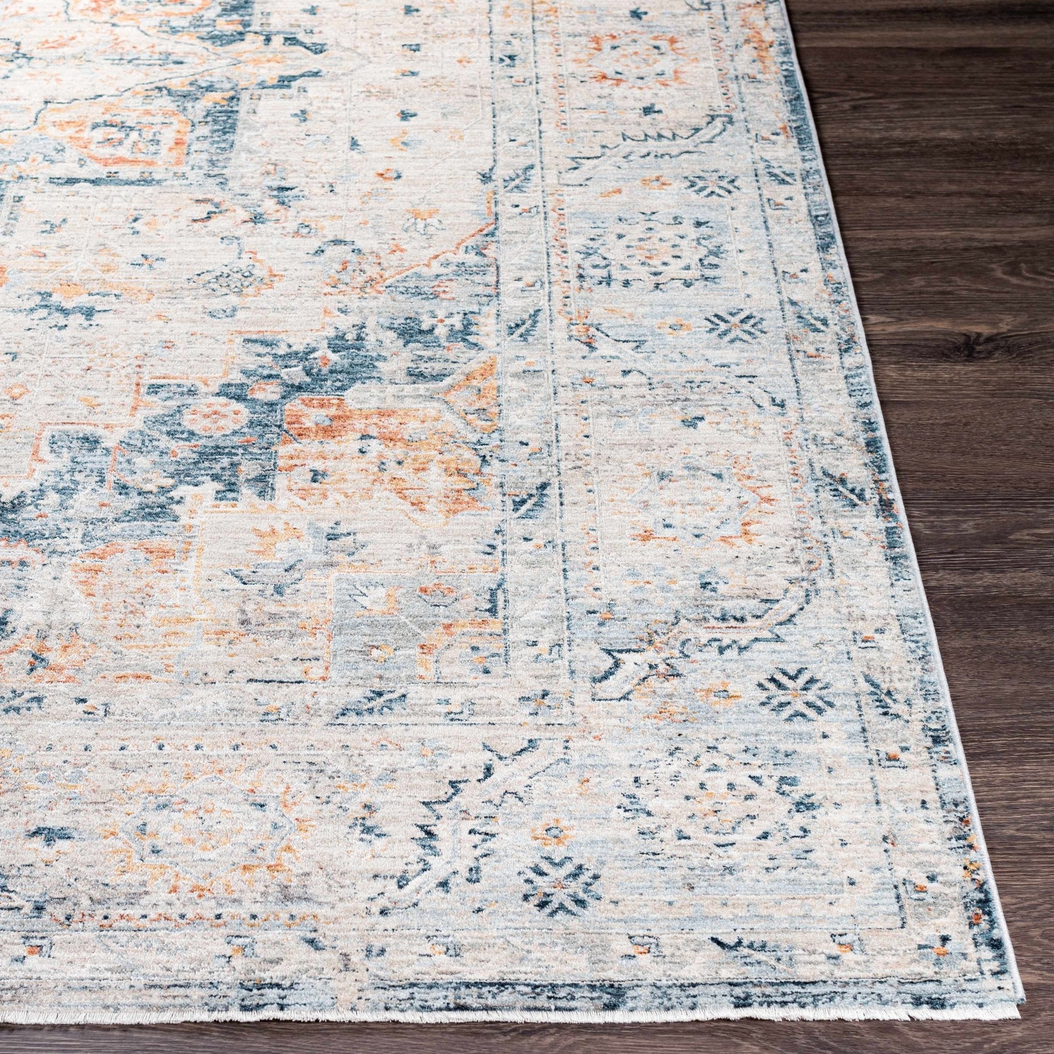 Traditional Medallion Design Beige And Brown Rug - Image 7