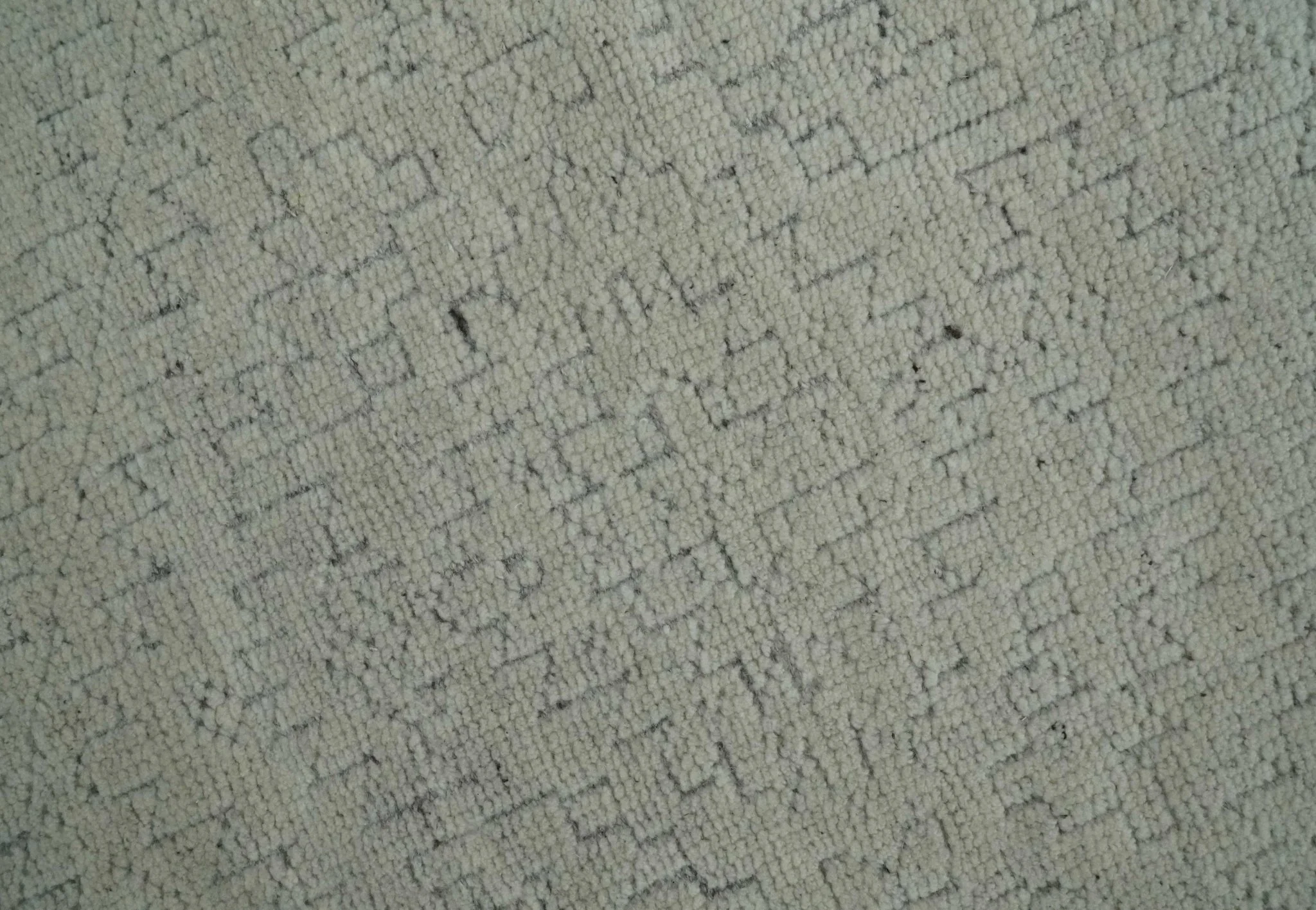 Neutral Contemporary 8x10 Medallion Beige 8x10 Hand knotted wool area rug - Image 4
