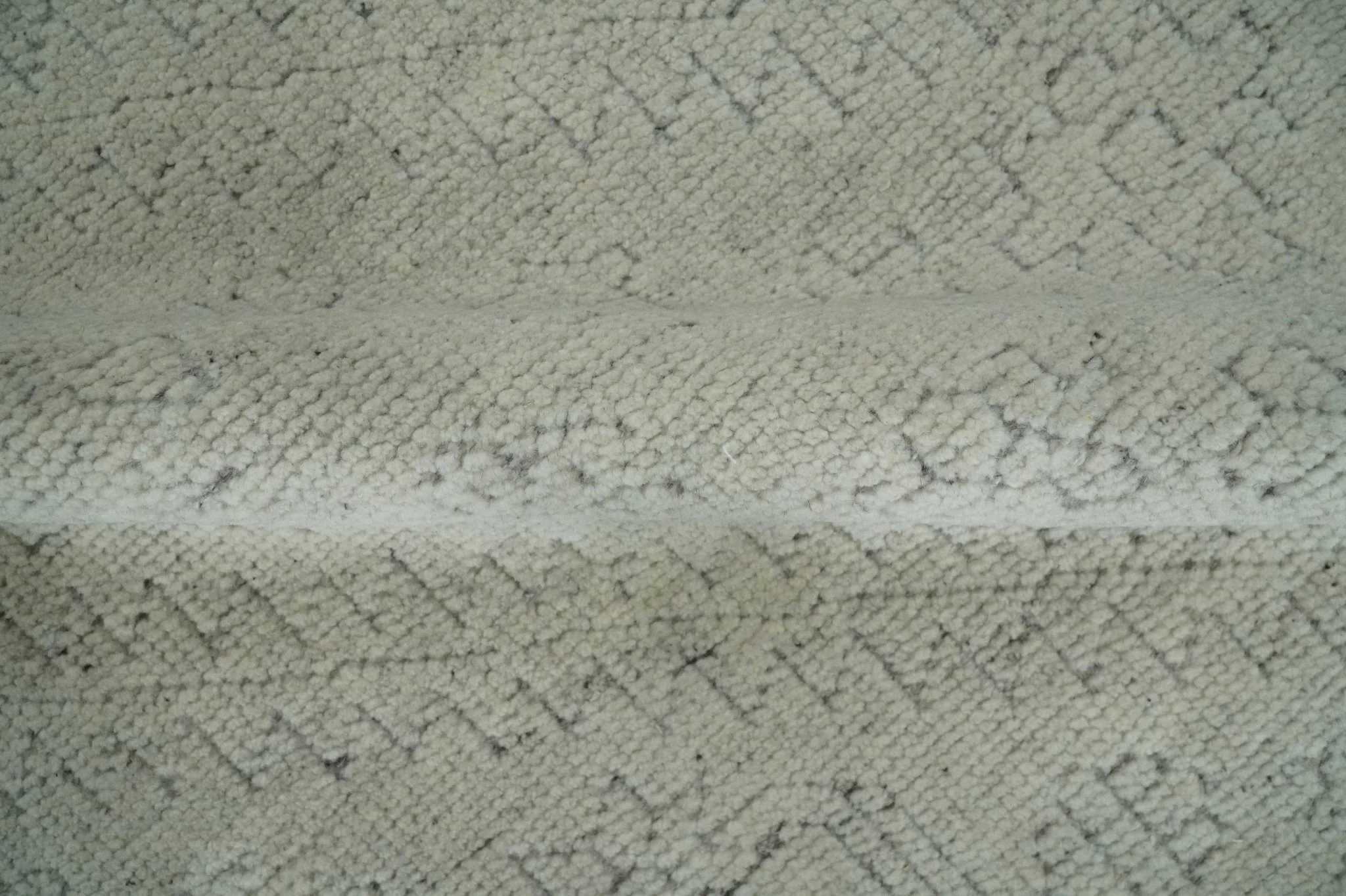 Neutral Contemporary 8x10 Medallion Beige 8x10 Hand knotted wool area rug - Image 6