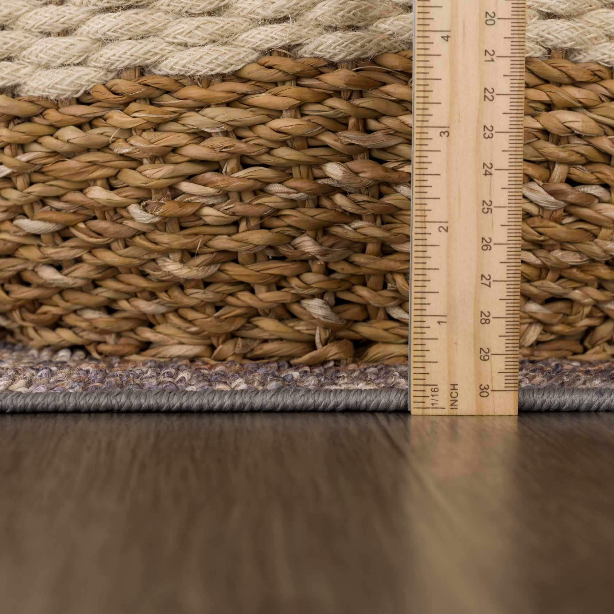 Traditional Oriental Design Beige and Purple Medium pile Area rug - Image 16