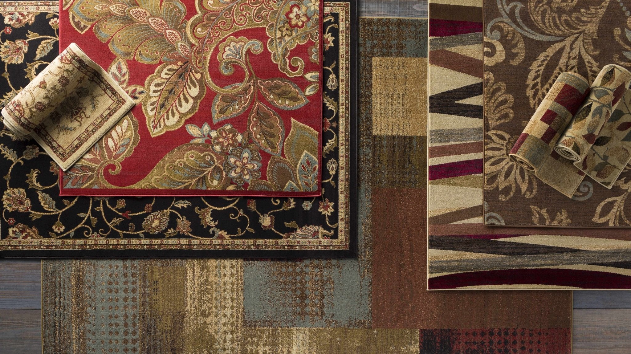 Traditional Oriental Black Machine Woven Rug - Image 16