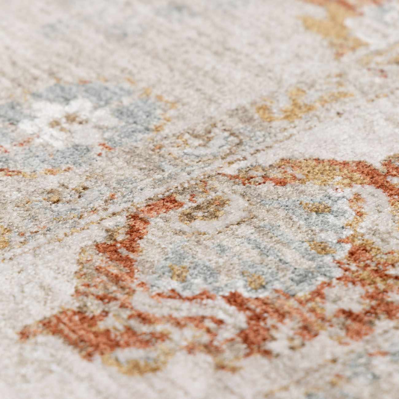 Traditional Oushak Beige Machine Woven Area Rug - Image 18