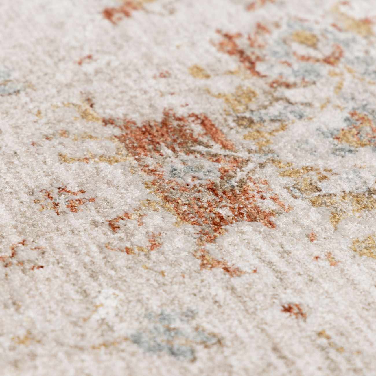 Traditional Oushak Design Beige Machine Woven Area Rug - Image 17
