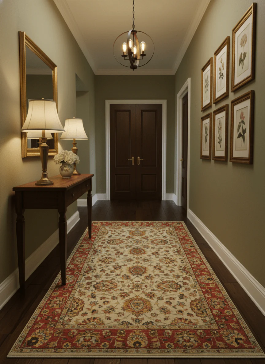 Traditional Heriz Design Beige And Brown  6x9 Hand Knotted Wool Area Rug - Image 2