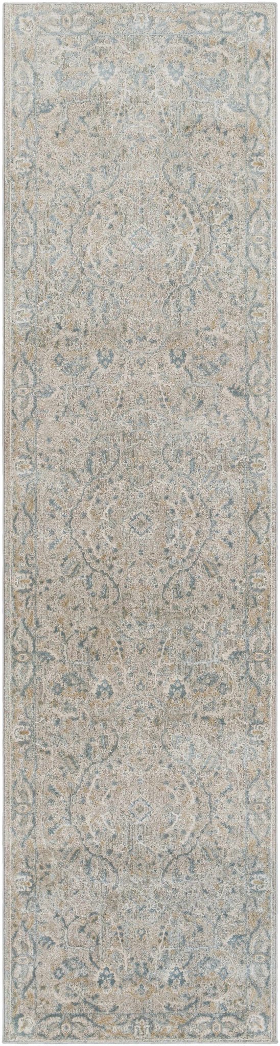 Traditional Persian Gray Machine Woven Rug - Image 11