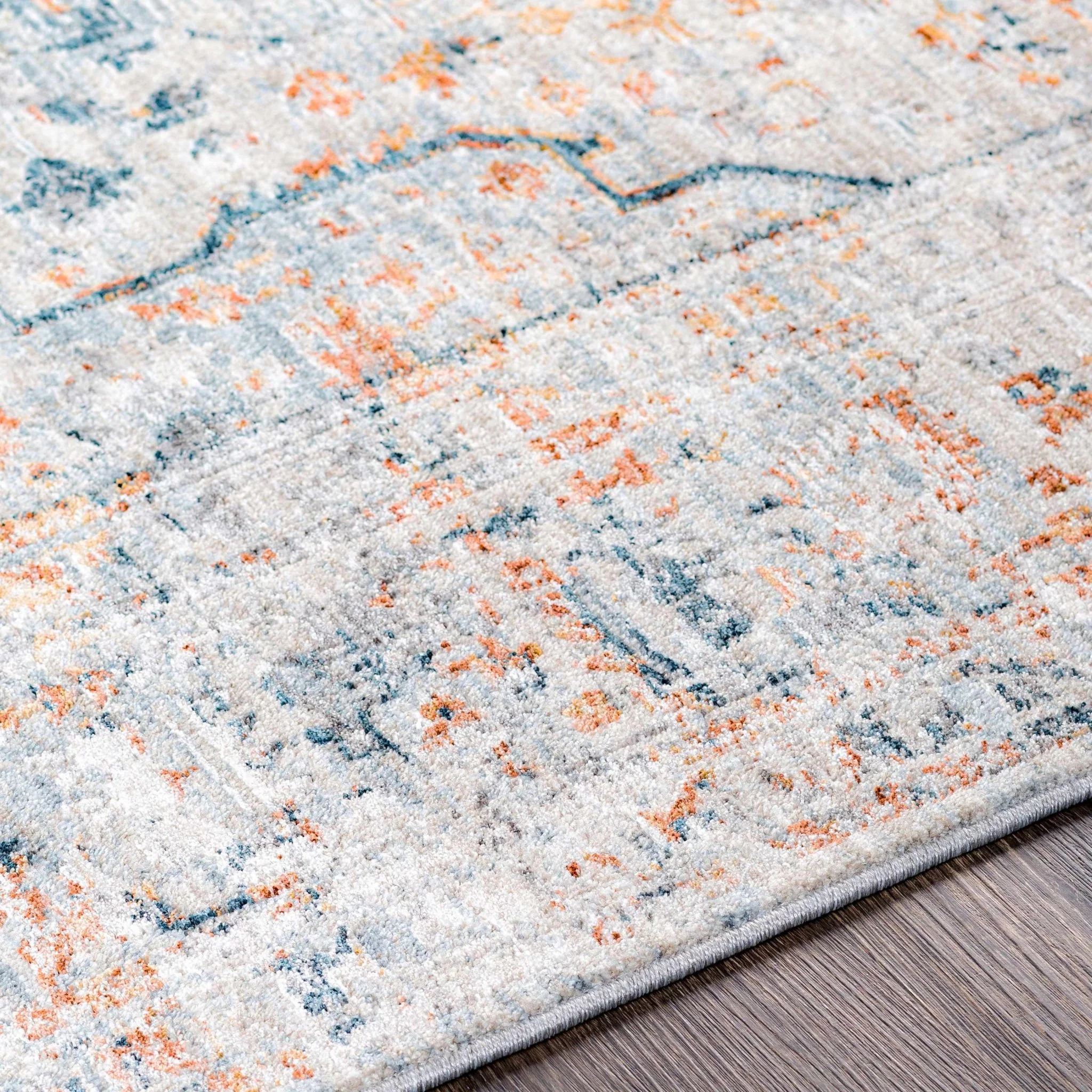Traditional Style Beige And Gray Rug - Image 10