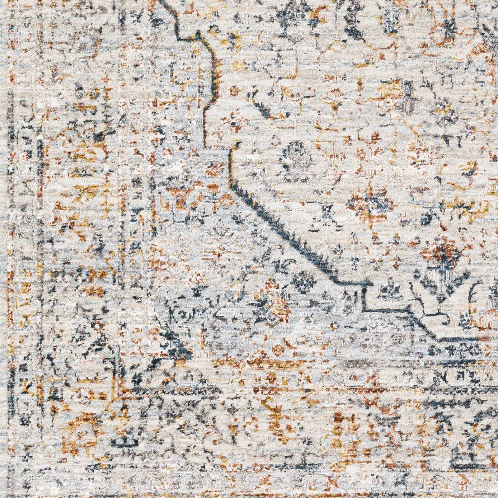 Traditional Style Beige And Gray Rug - Image 6