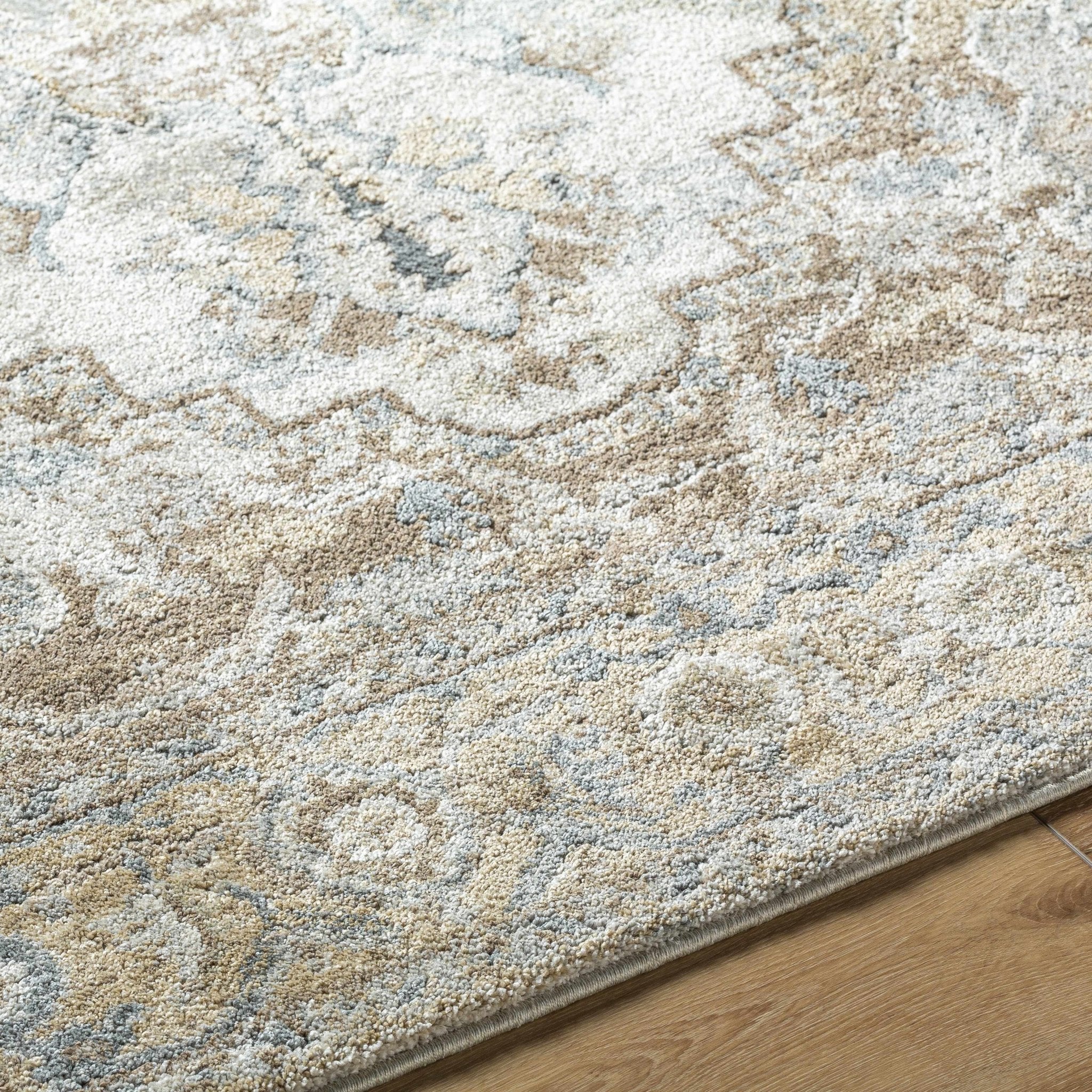 Traditional Style Beige Machine Woven Rug - Image 5