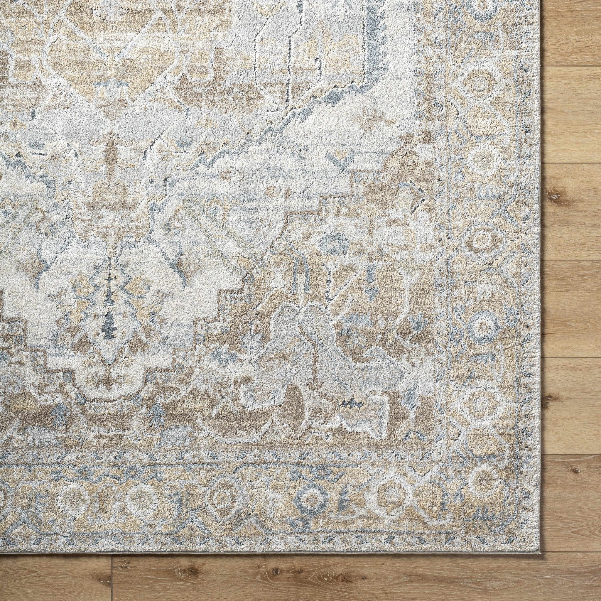 Traditional Style Beige Machine Woven Rug - Image 6