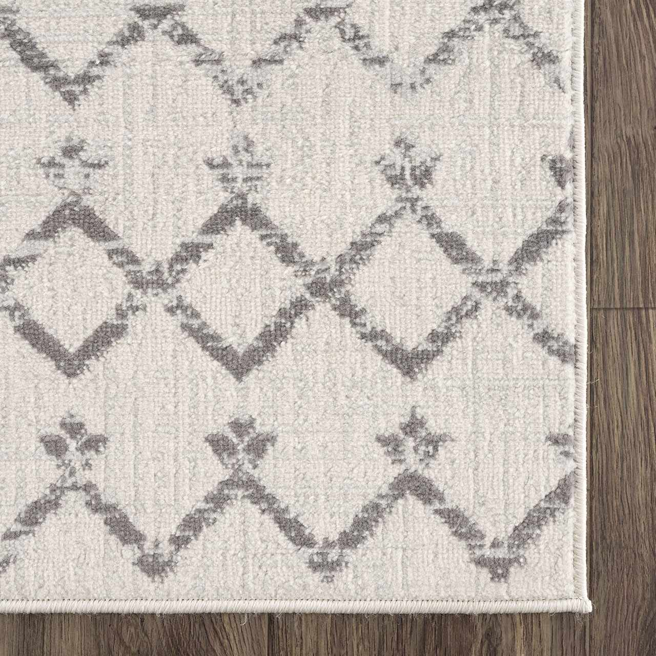 Traditional Style Gray And Ivory Rug - Image 7