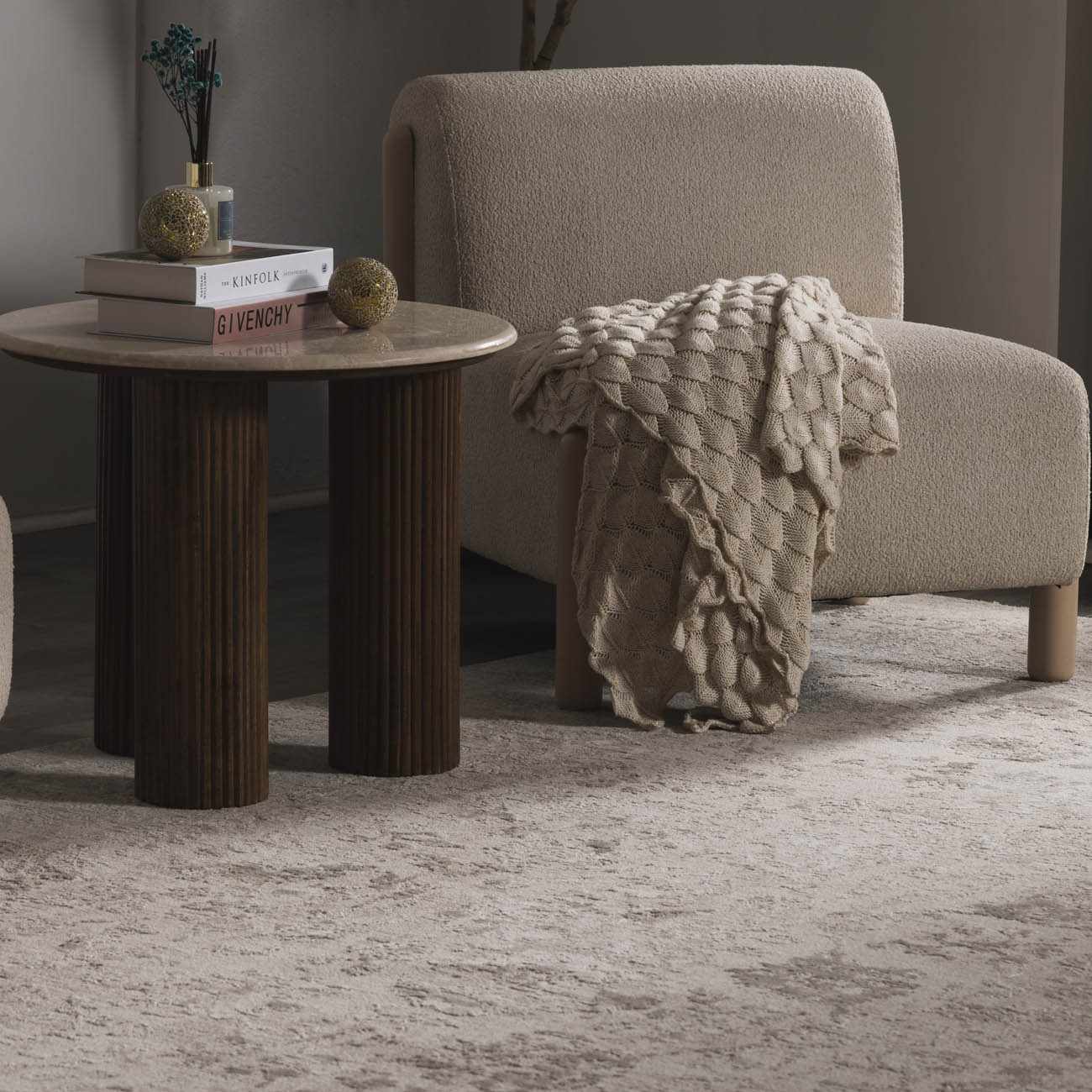 Transitional Style Gray Machine Woven Rug - Image 14