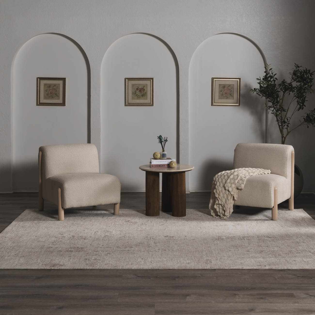 Transitional Style Gray Machine Woven Rug - Image 2