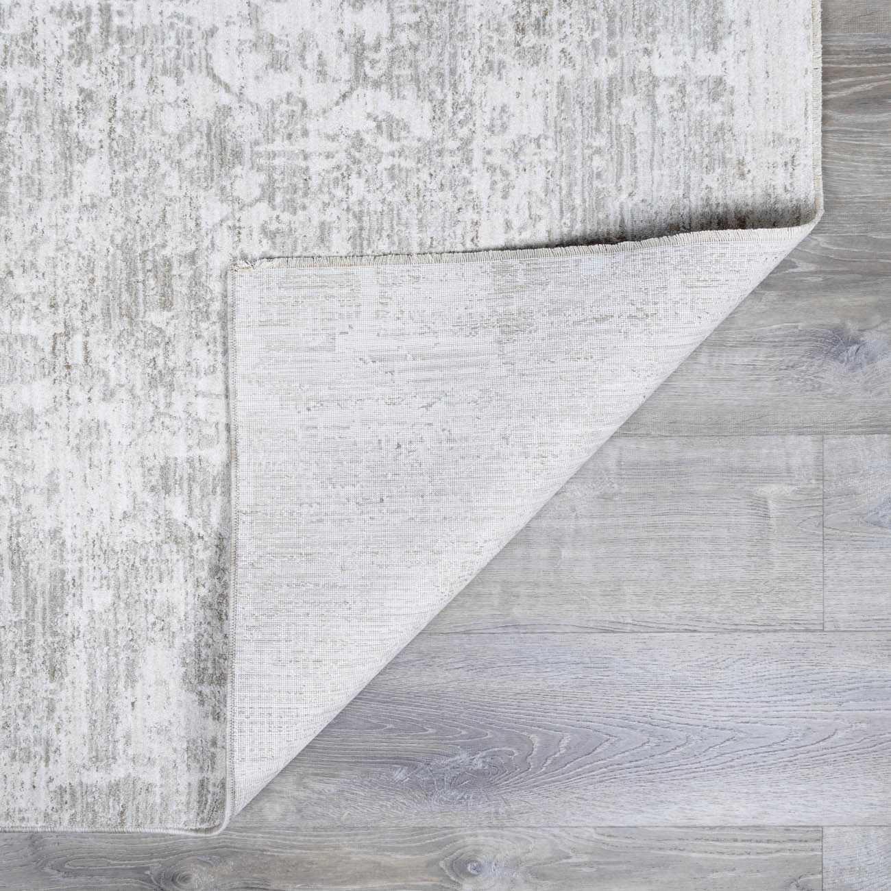 Transitional Style Gray Machine Woven Rug - Image 5