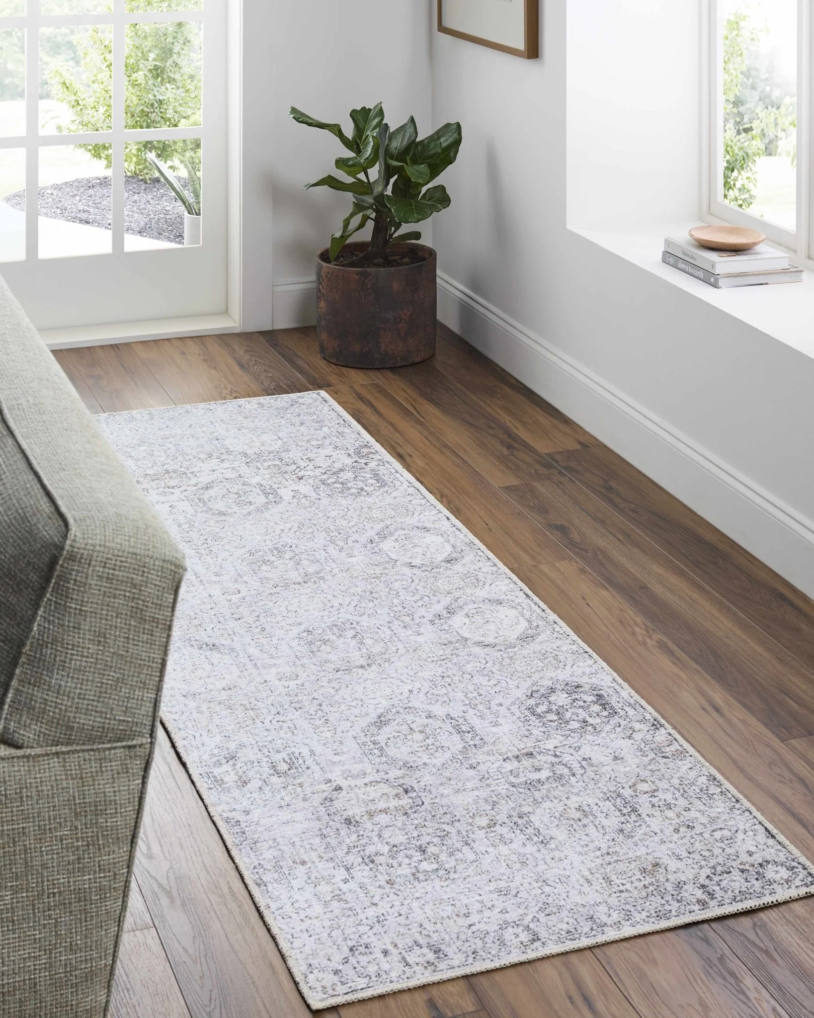 Traditional Style Gray Washable Area Rug - Image 15