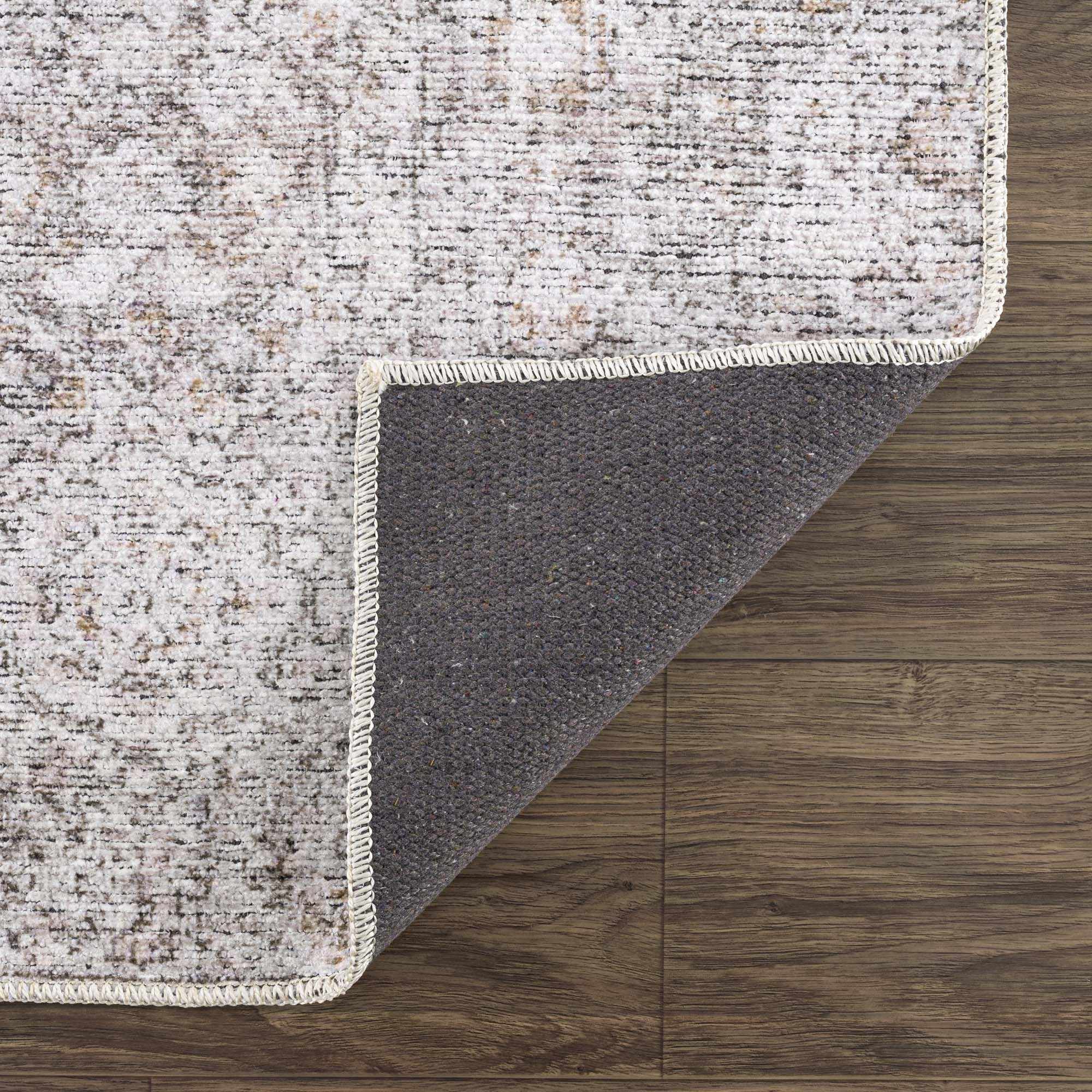 Traditional Style Gray Washable Area Rug - Image 3
