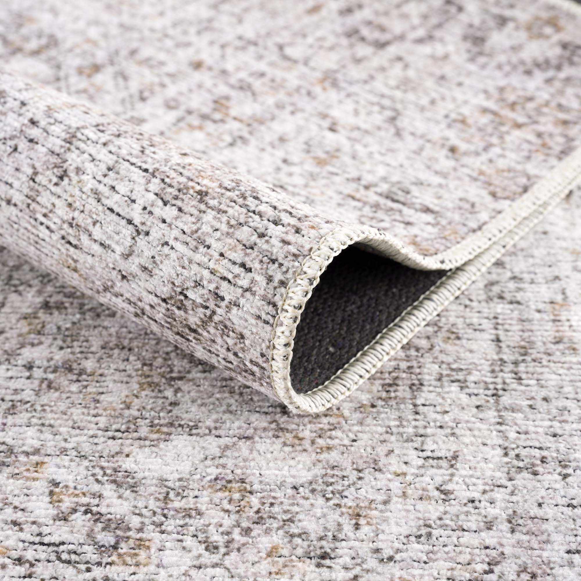 Traditional Style Gray Washable Area Rug - Image 4