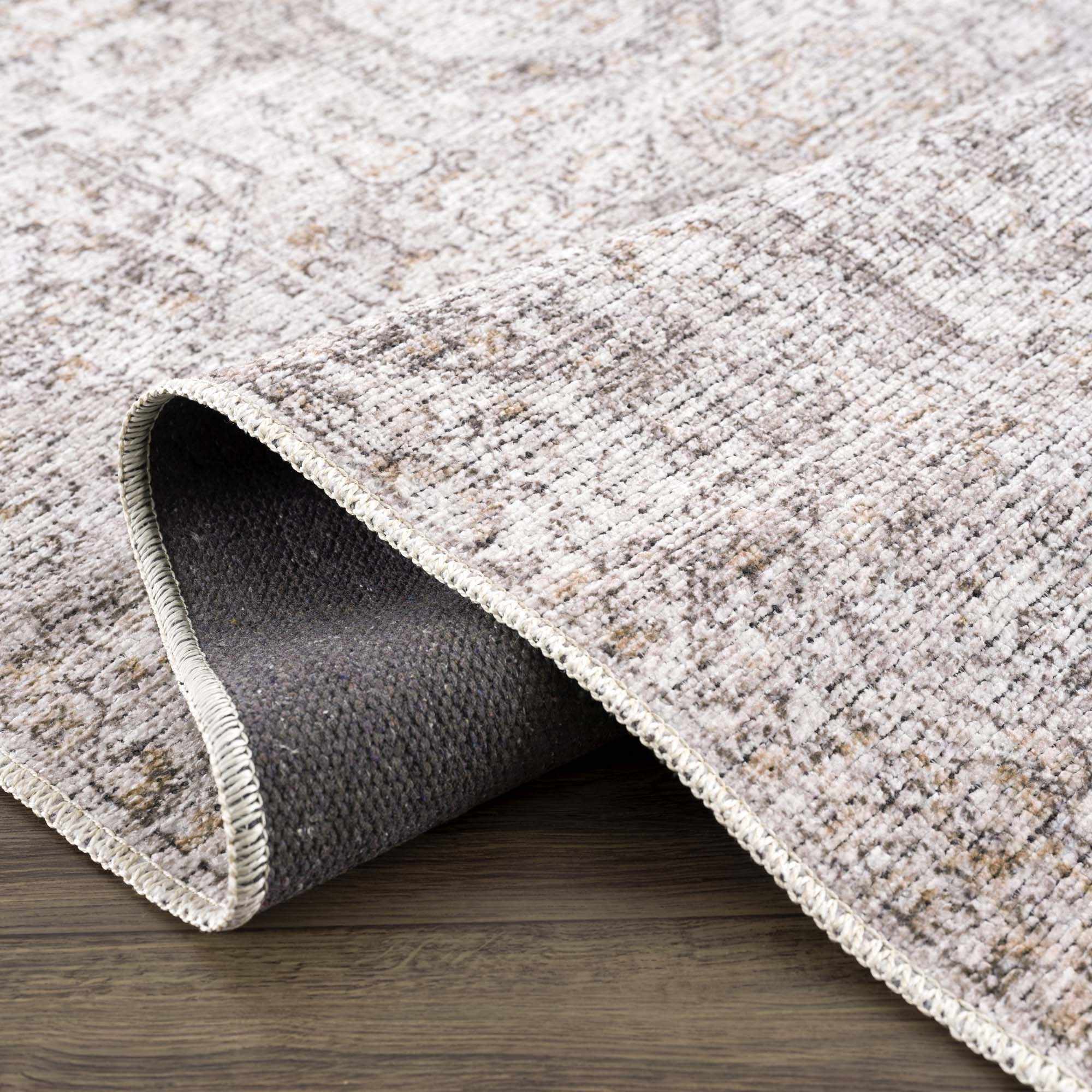 Traditional Style Gray Washable Area Rug - Image 5